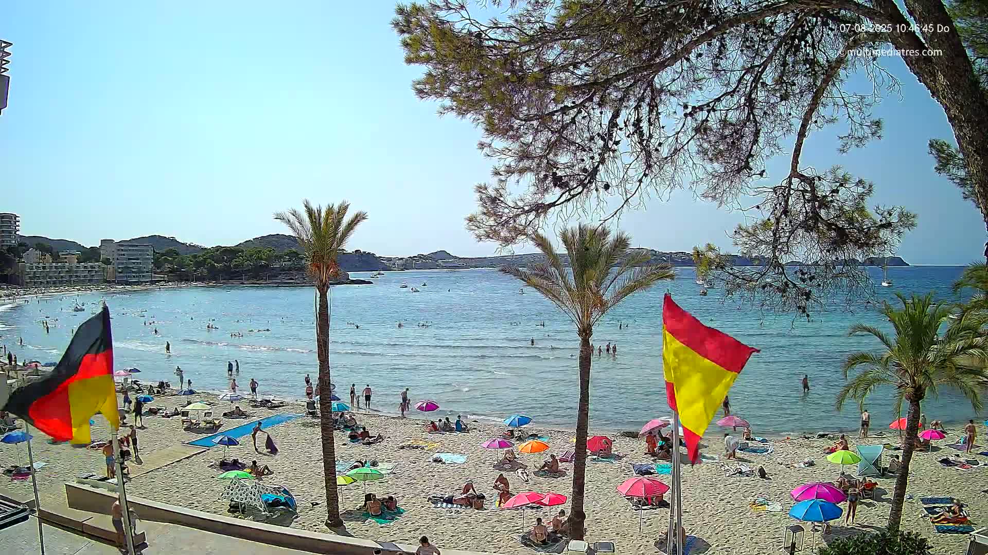 Mallorca, Perguera Palmira Beach Live Cam - Balearic Islands, Spain