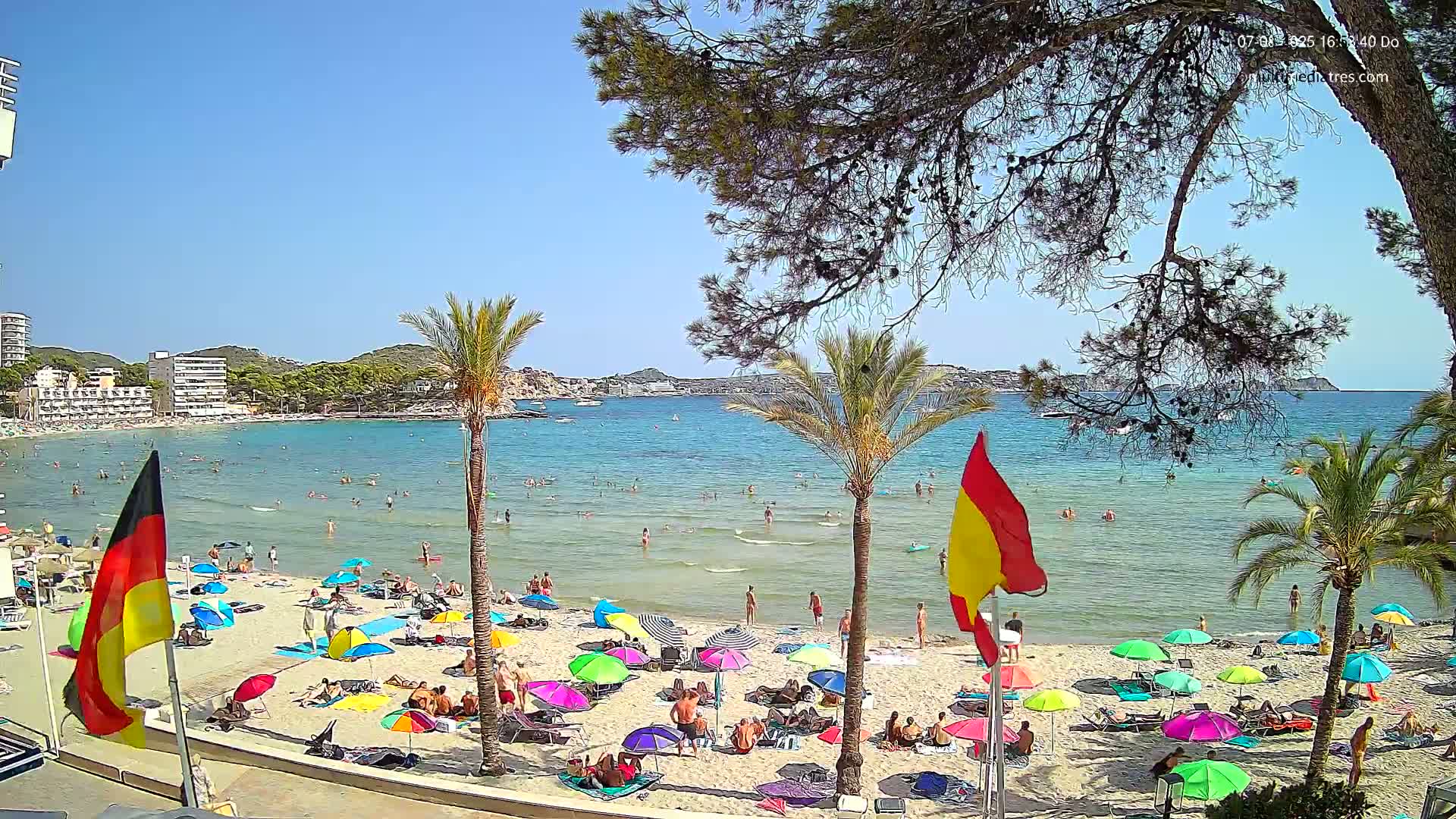 Mallorca, Perguera Palmira Beach Live Cam - Balearic Islands, Spain