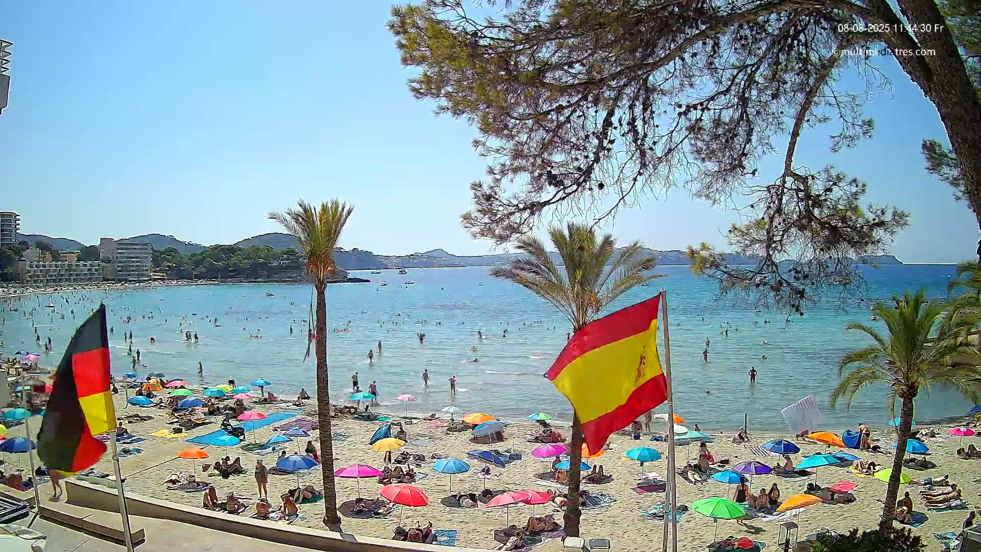 Mallorca, Perguera Palmira Beach Live Cam - Balearic Islands, Spain