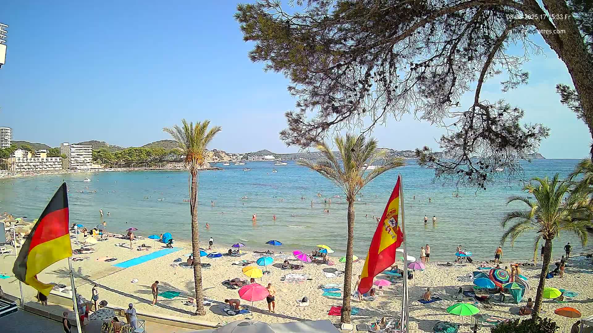 Mallorca, Perguera Palmira Beach Live Cam - Balearic Islands, Spain