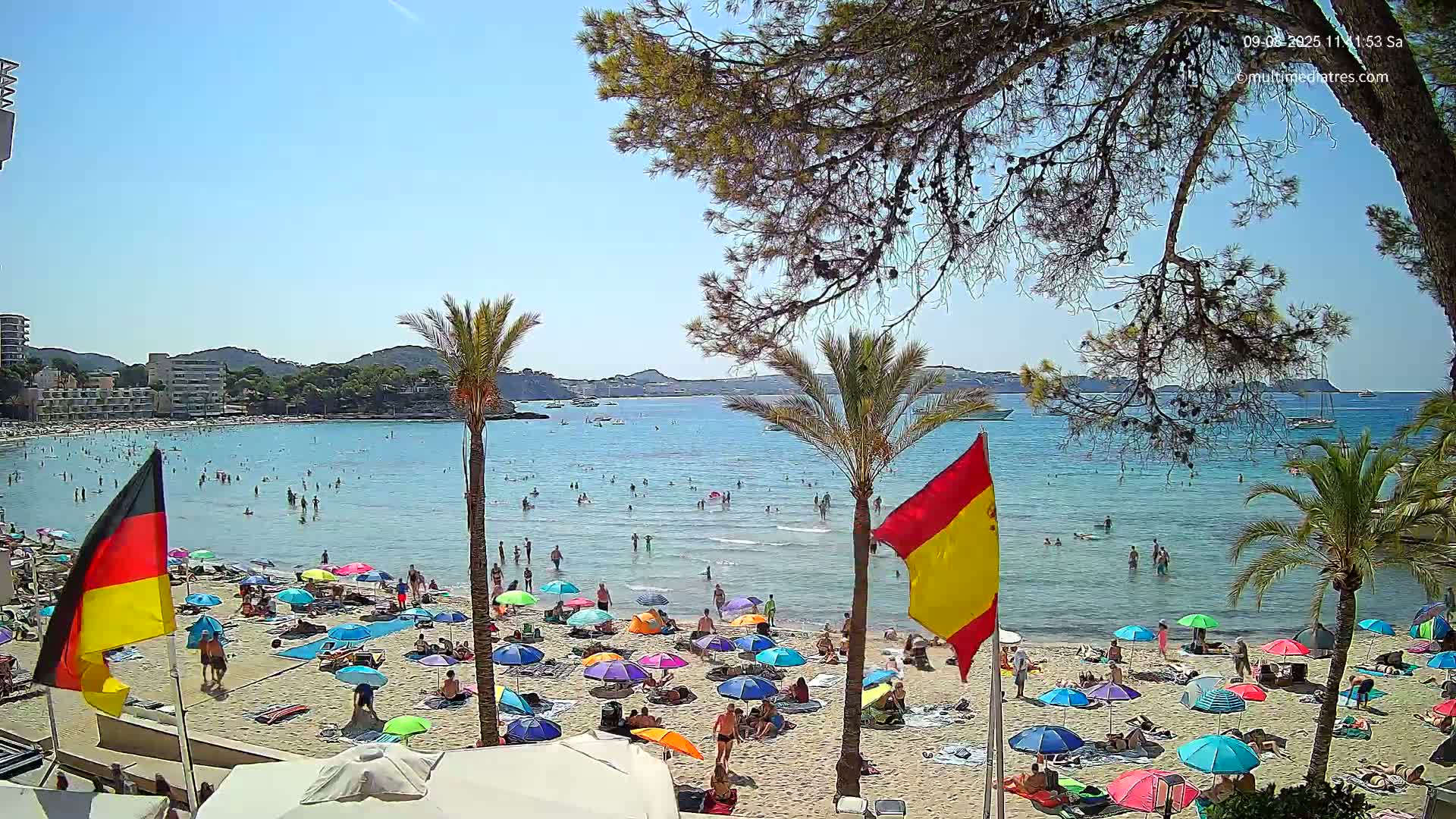 Mallorca, Perguera Palmira Beach Live Cam - Balearic Islands, Spain