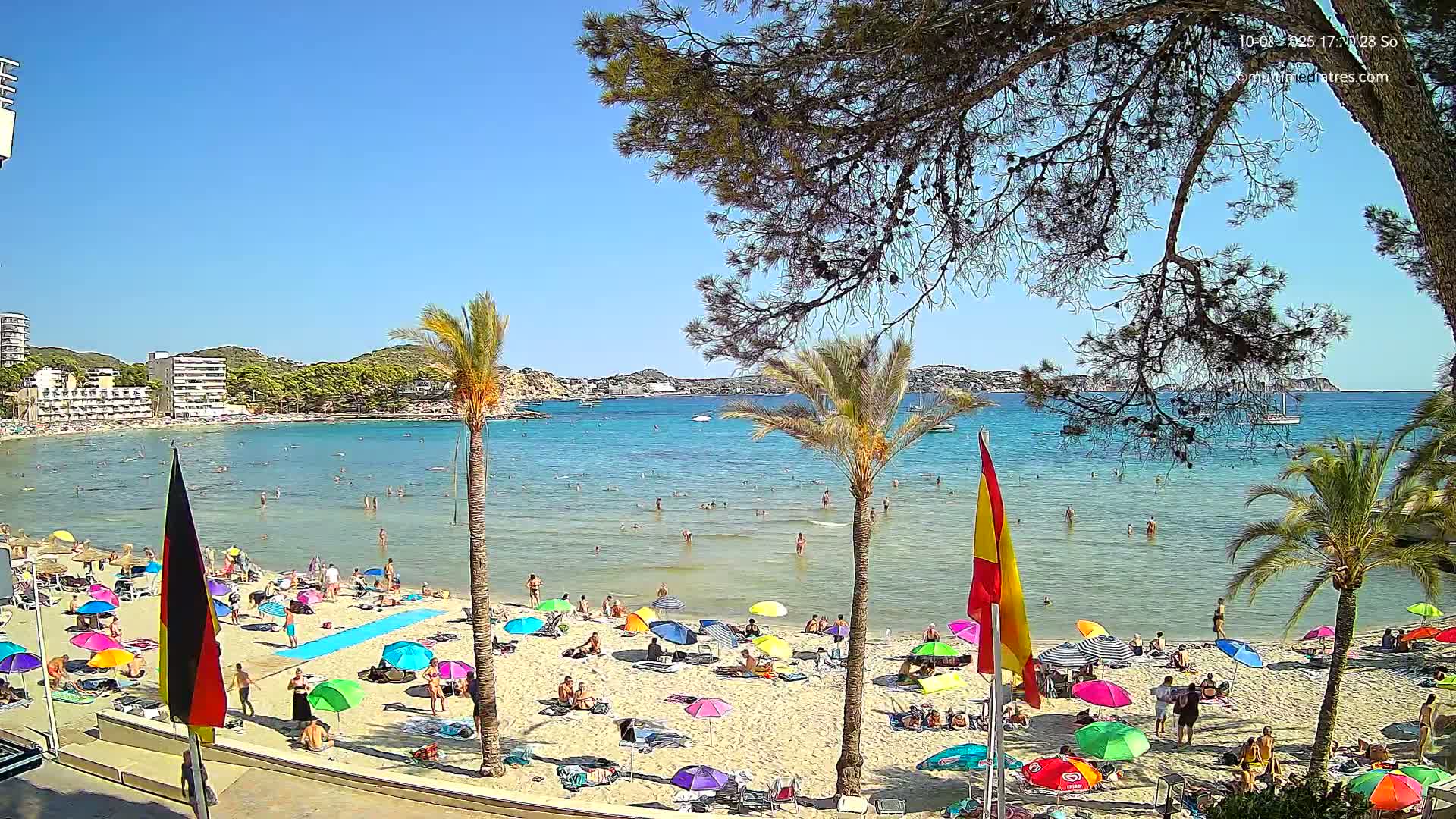 Mallorca, Perguera Palmira Beach Live Cam - Balearic Islands, Spain
