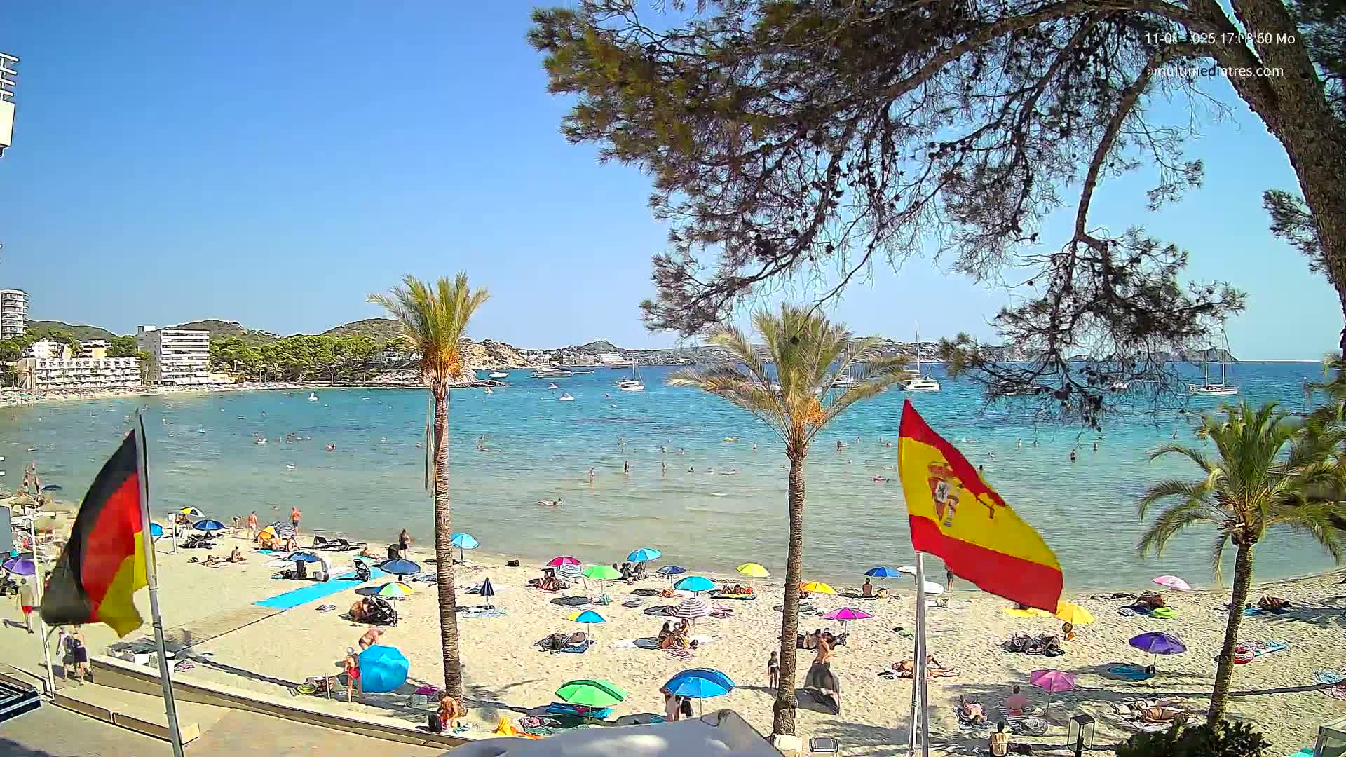 Mallorca, Perguera Palmira Beach Live Cam - Balearic Islands, Spain