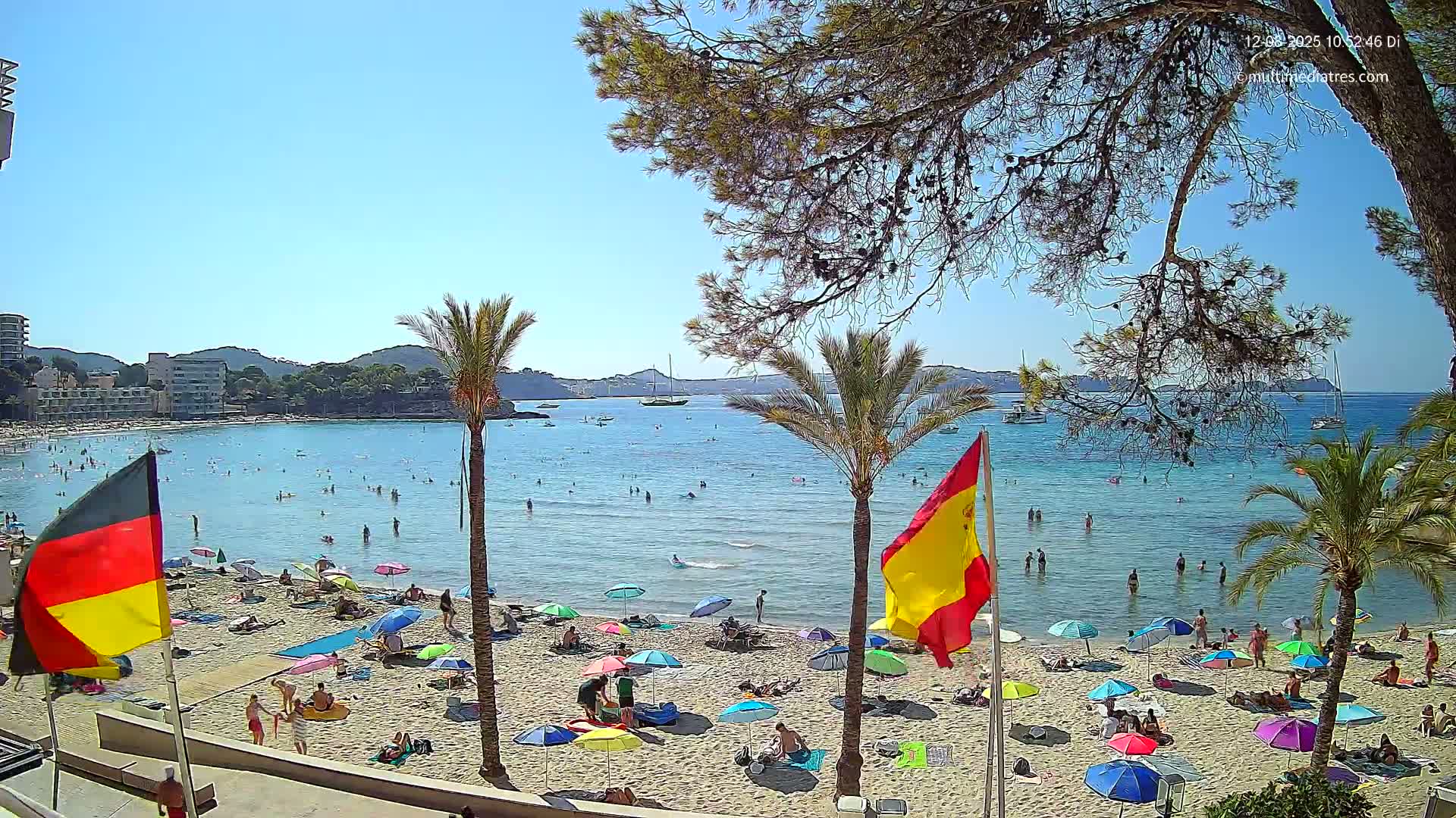 Mallorca, Perguera Palmira Beach Live Cam - Balearic Islands, Spain