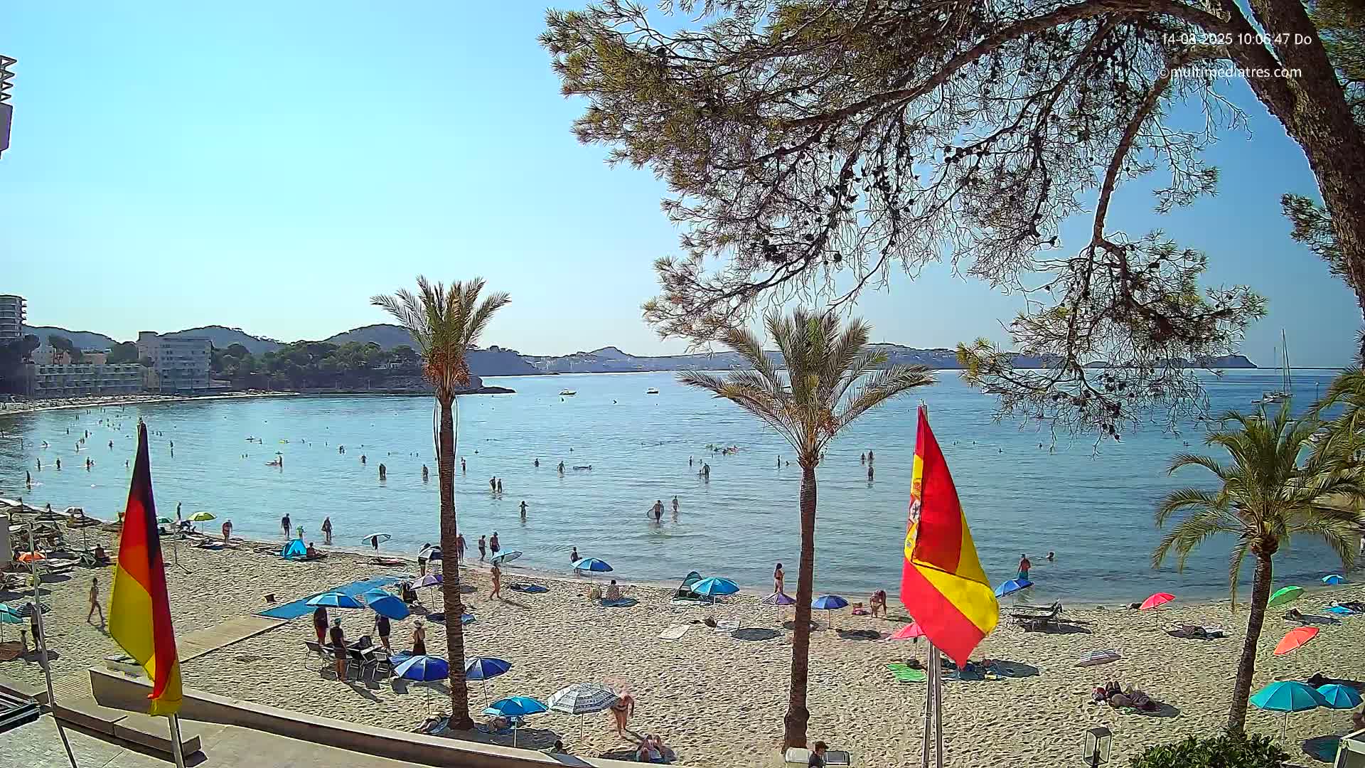 Mallorca, Perguera Palmira Beach Live Cam - Balearic Islands, Spain