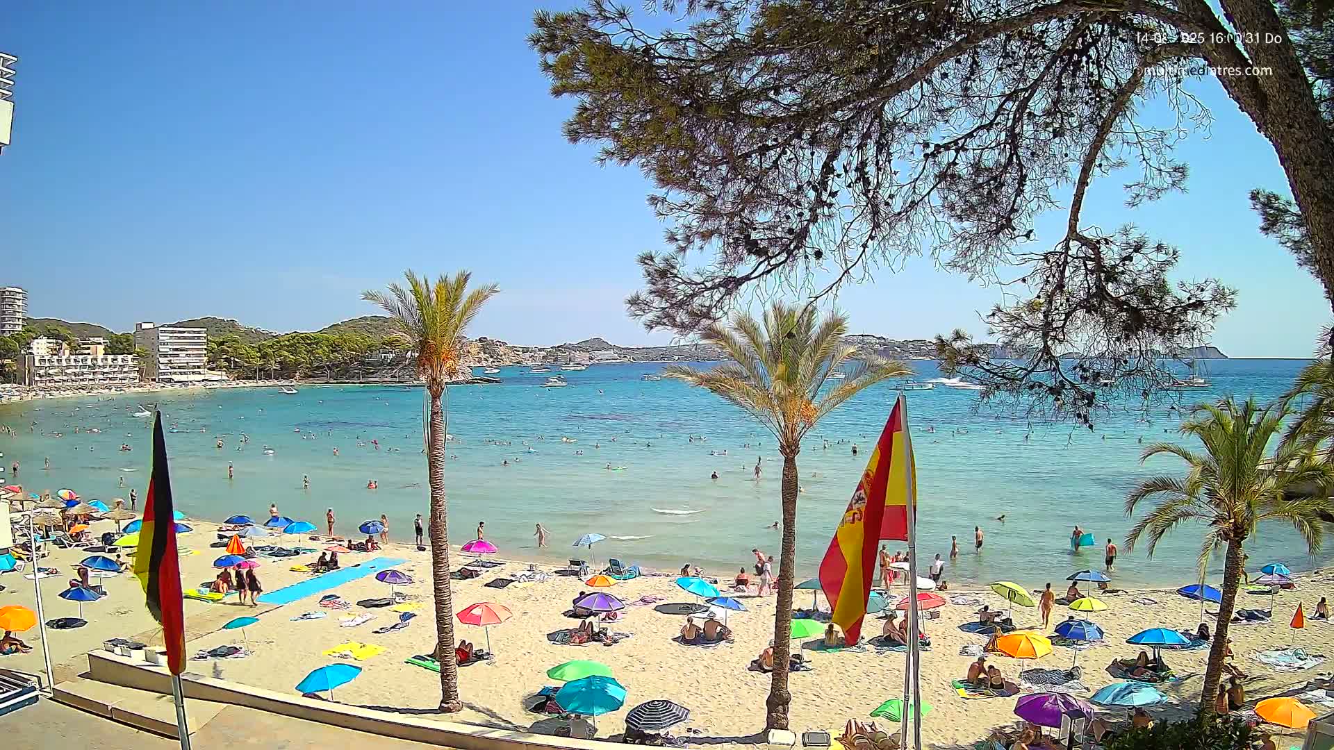 Mallorca, Perguera Palmira Beach Live Cam - Balearic Islands, Spain