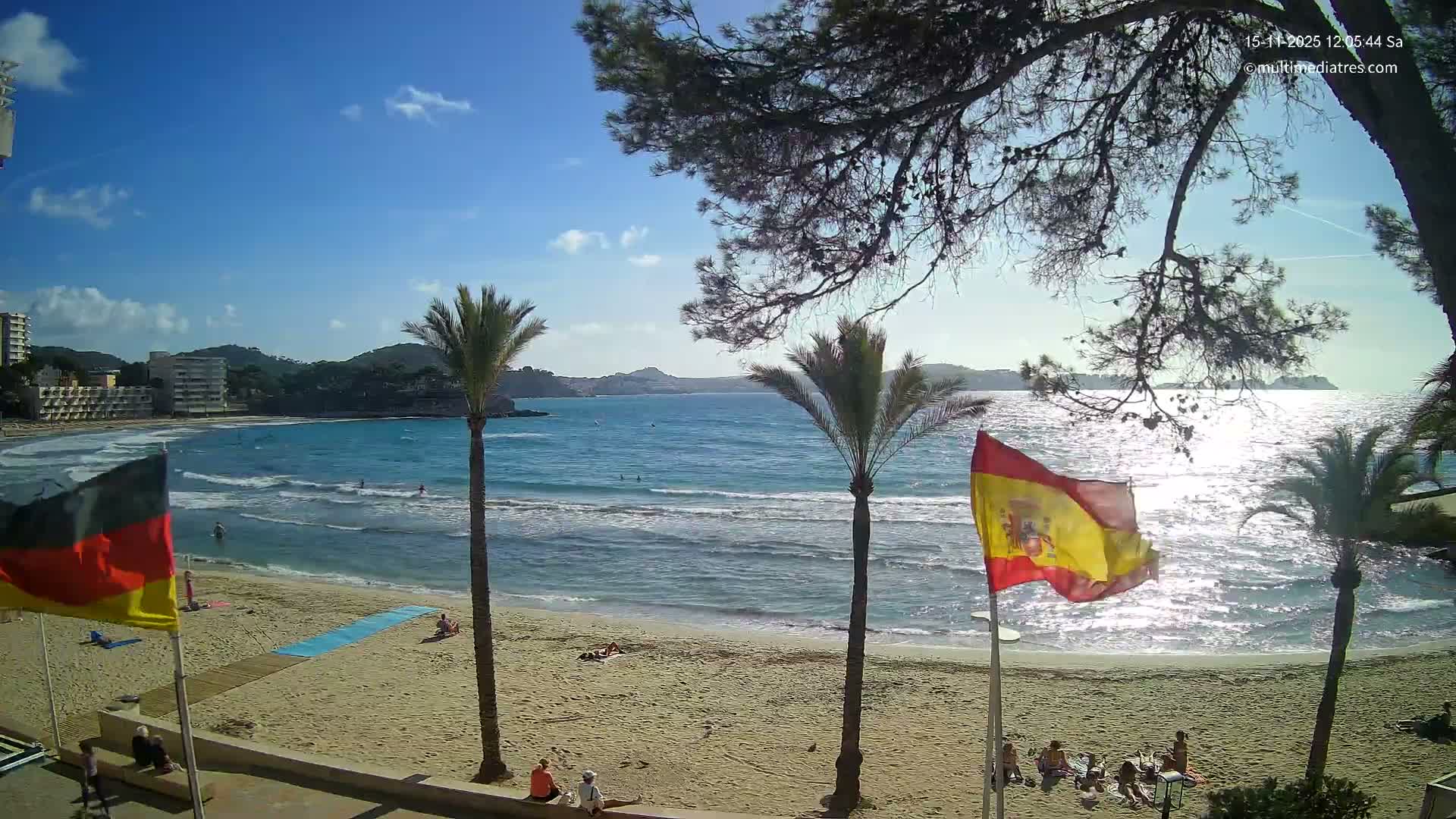 Mallorca, Perguera Palmira Beach Live Cam - Balearic Islands, Spain