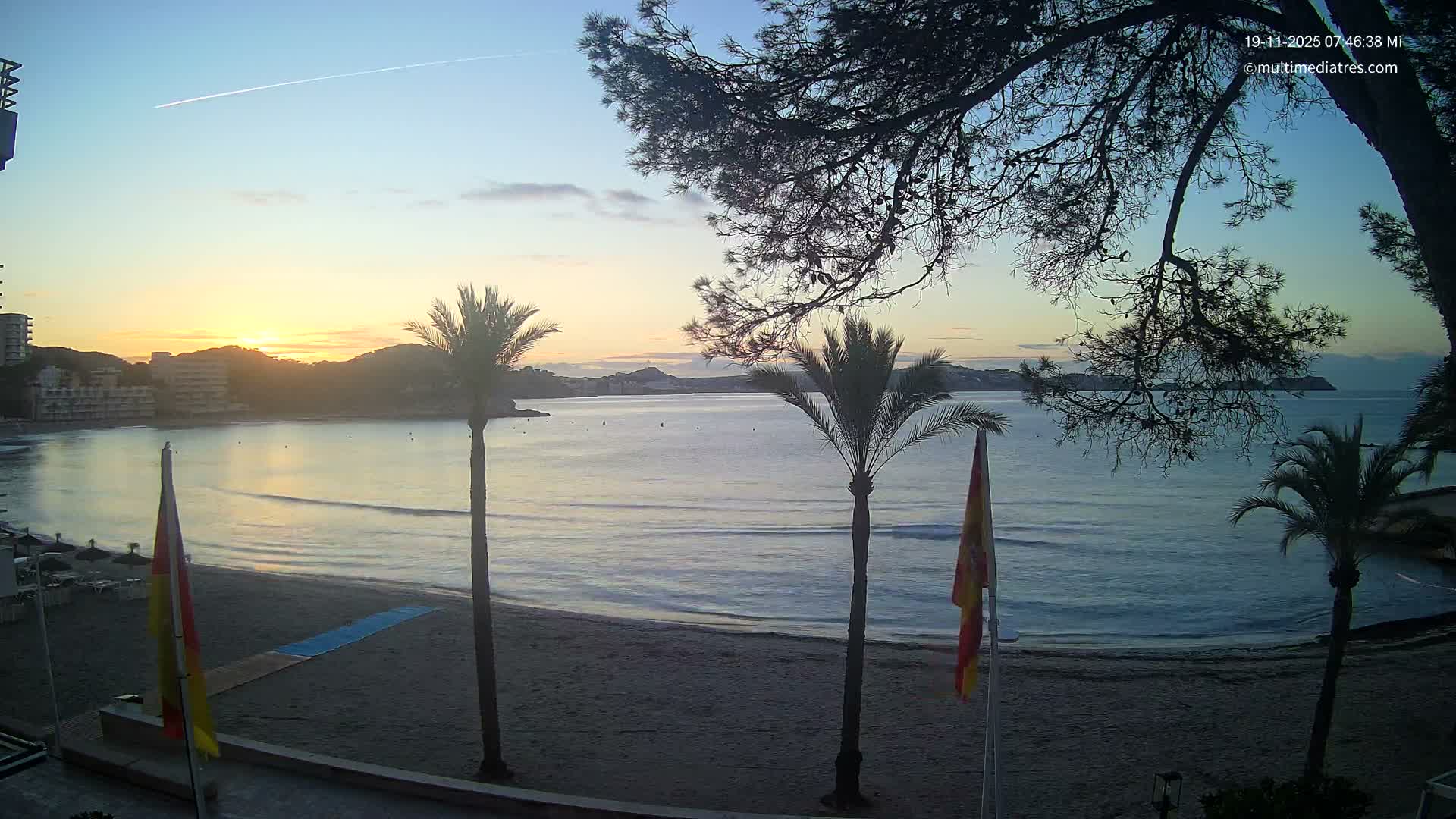 Mallorca, Perguera Palmira Beach Live Cam - Balearic Islands, Spain
