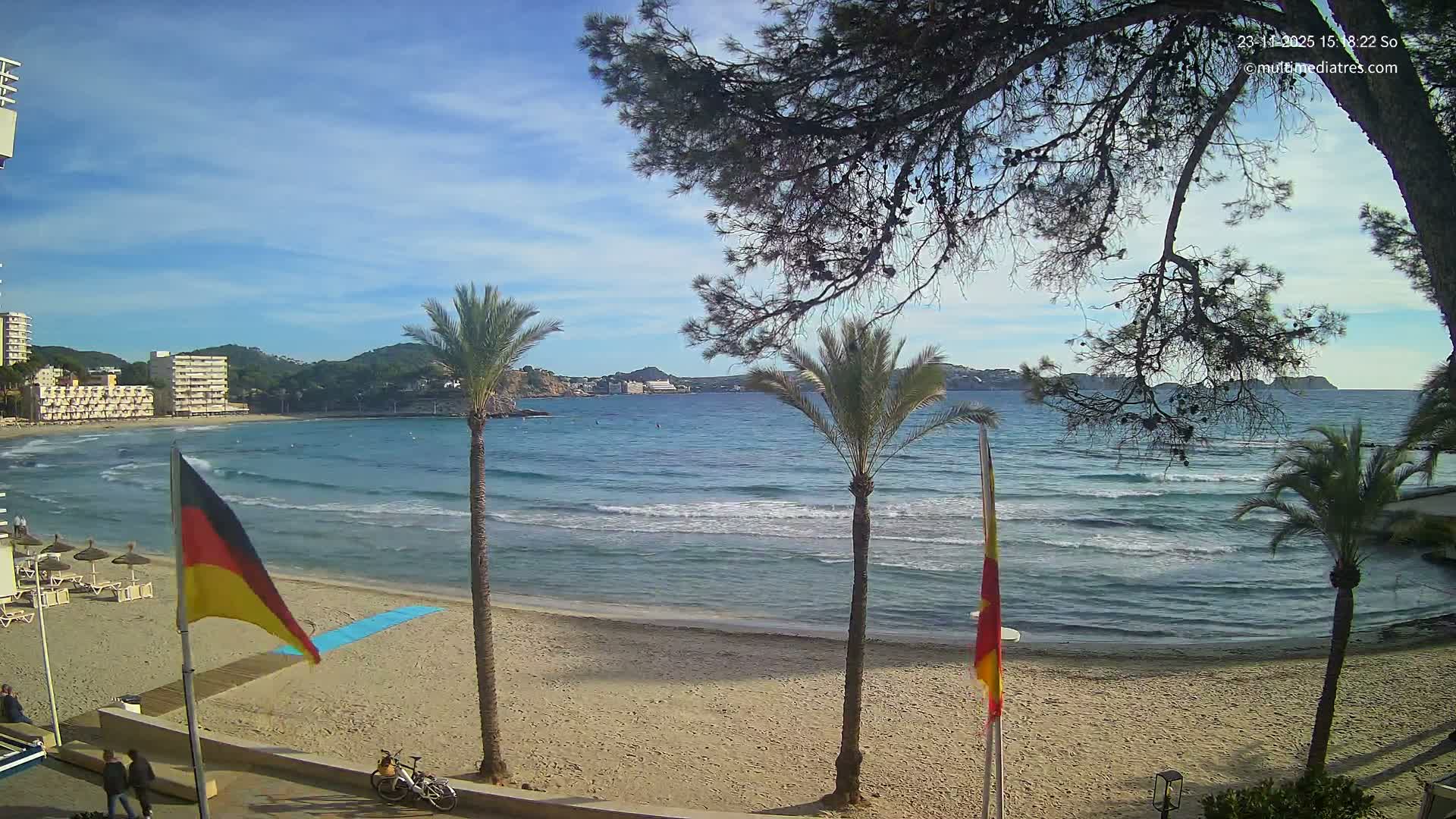 Mallorca, Perguera Palmira Beach Live Cam - Balearic Islands, Spain