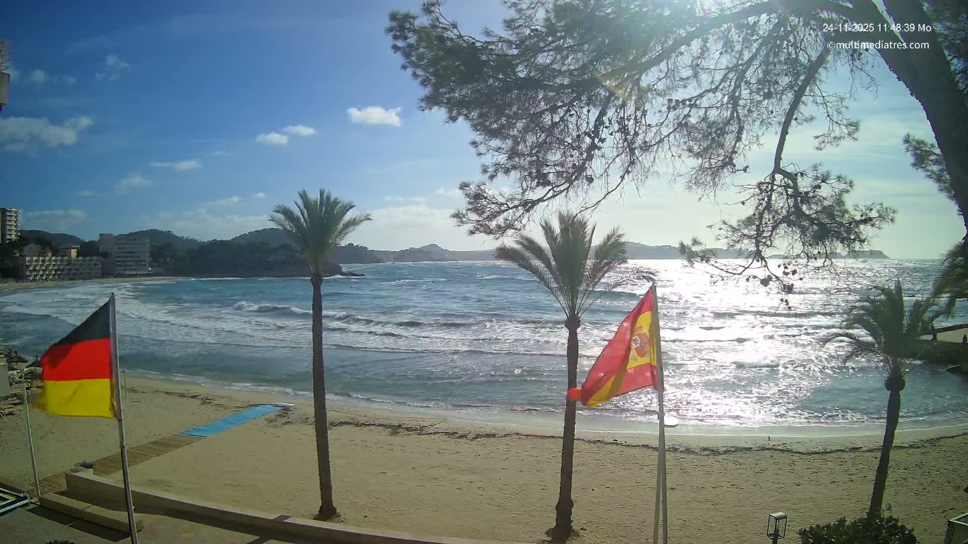 Mallorca, Perguera Palmira Beach Live Cam - Balearic Islands, Spain