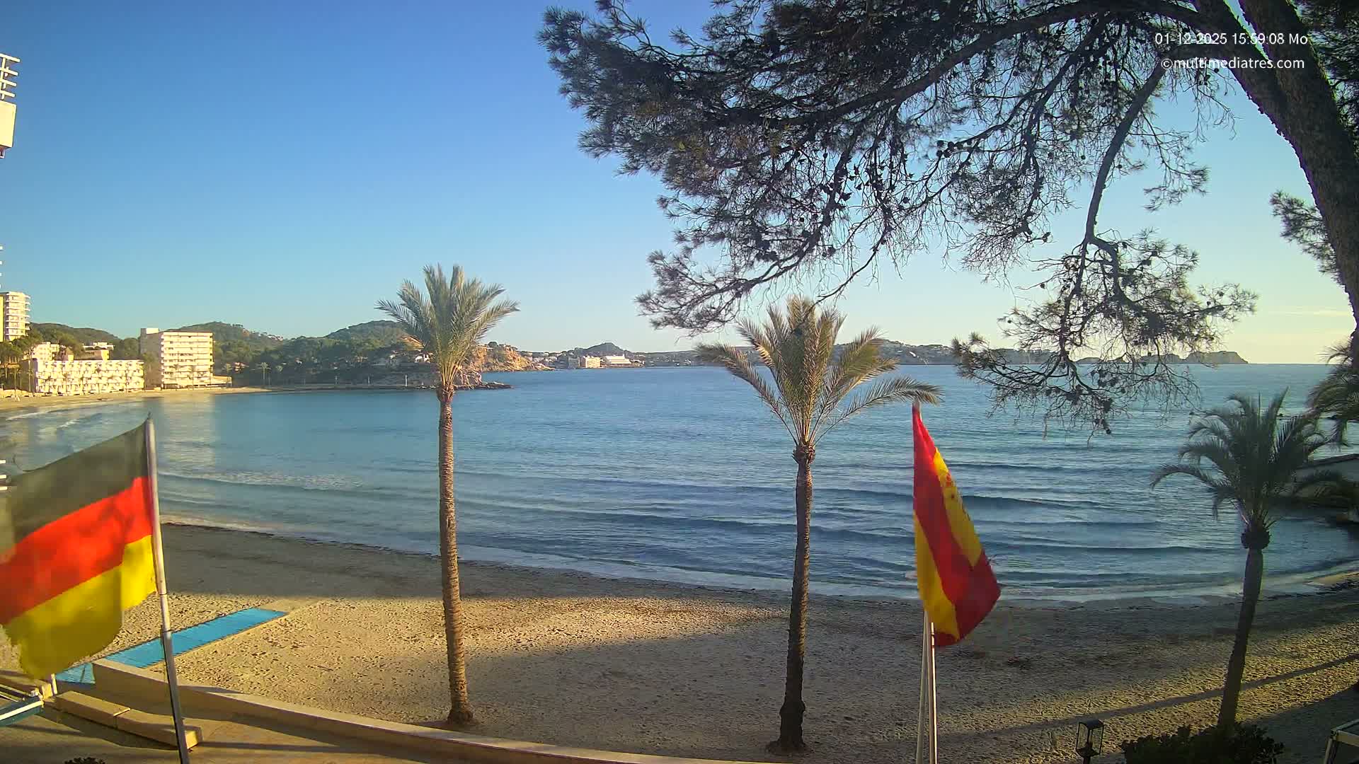 Mallorca, Perguera Palmira Beach Live Cam - Balearic Islands, Spain