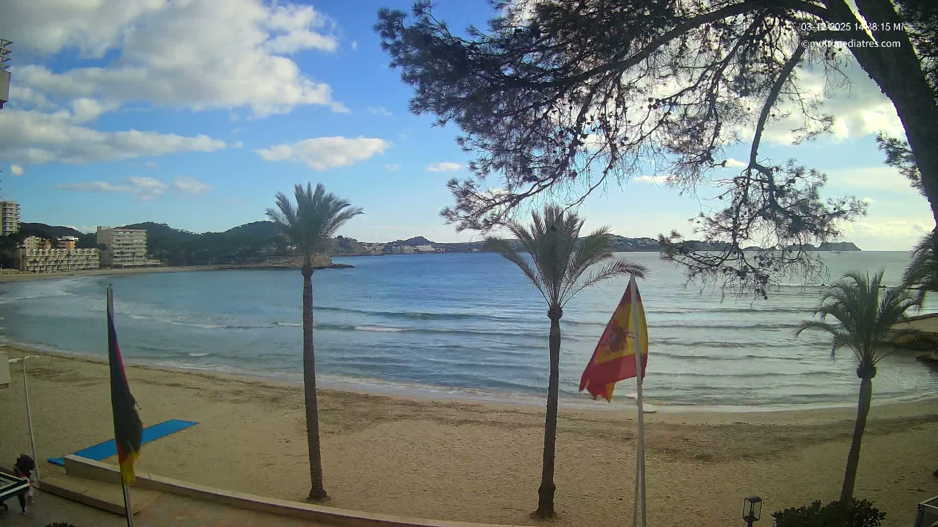 Mallorca, Perguera Palmira Beach Live Cam - Balearic Islands, Spain