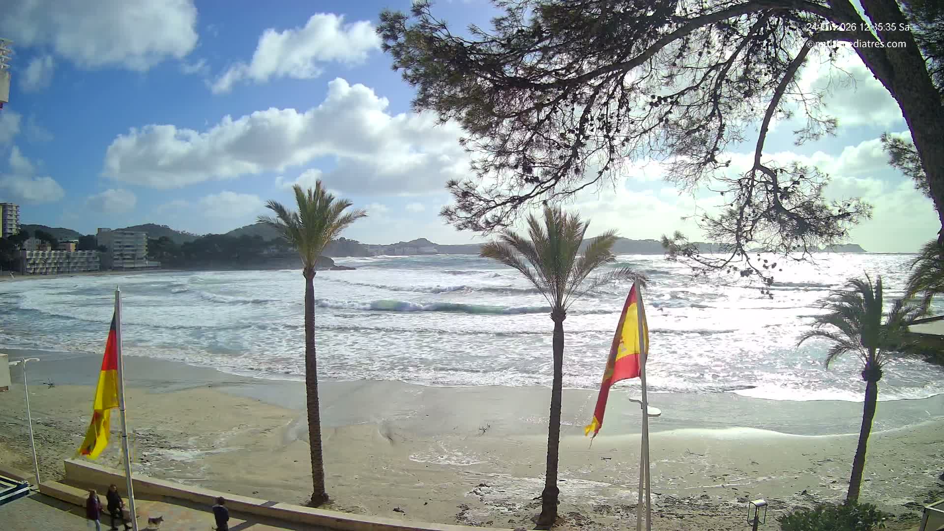 Mallorca, Perguera Palmira Beach Live Cam - Balearic Islands, Spain