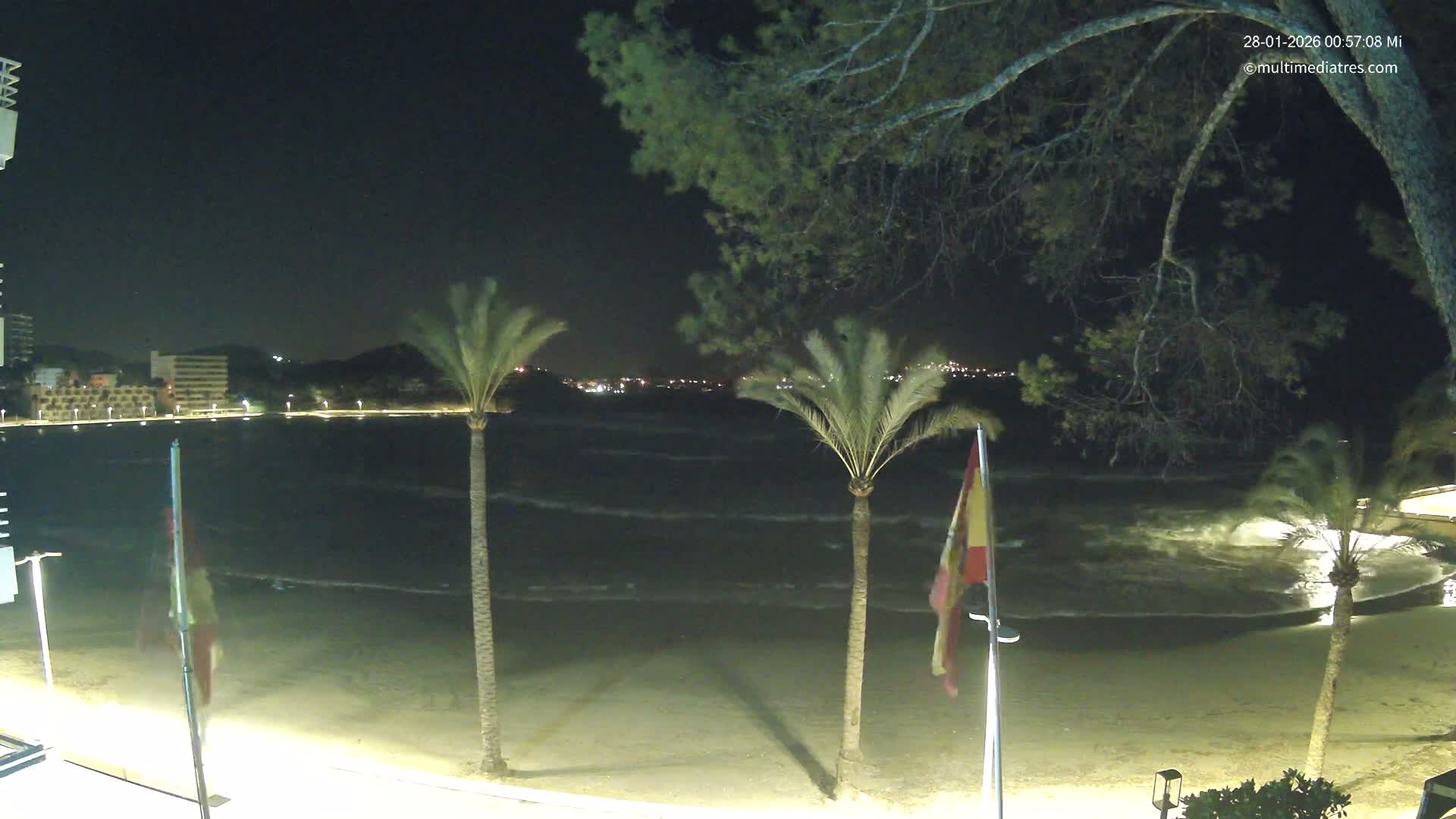 Mallorca, Perguera Palmira Beach Live Cam - Balearic Islands, Spain