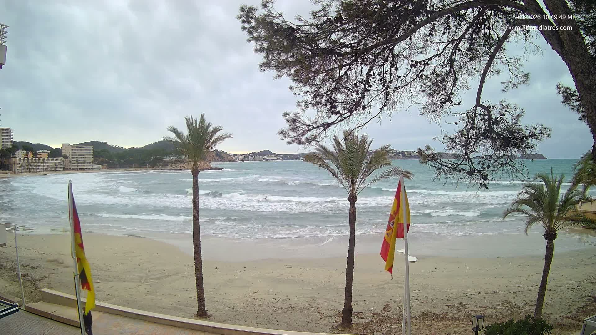 Mallorca, Perguera Palmira Beach Live Cam - Balearic Islands, Spain