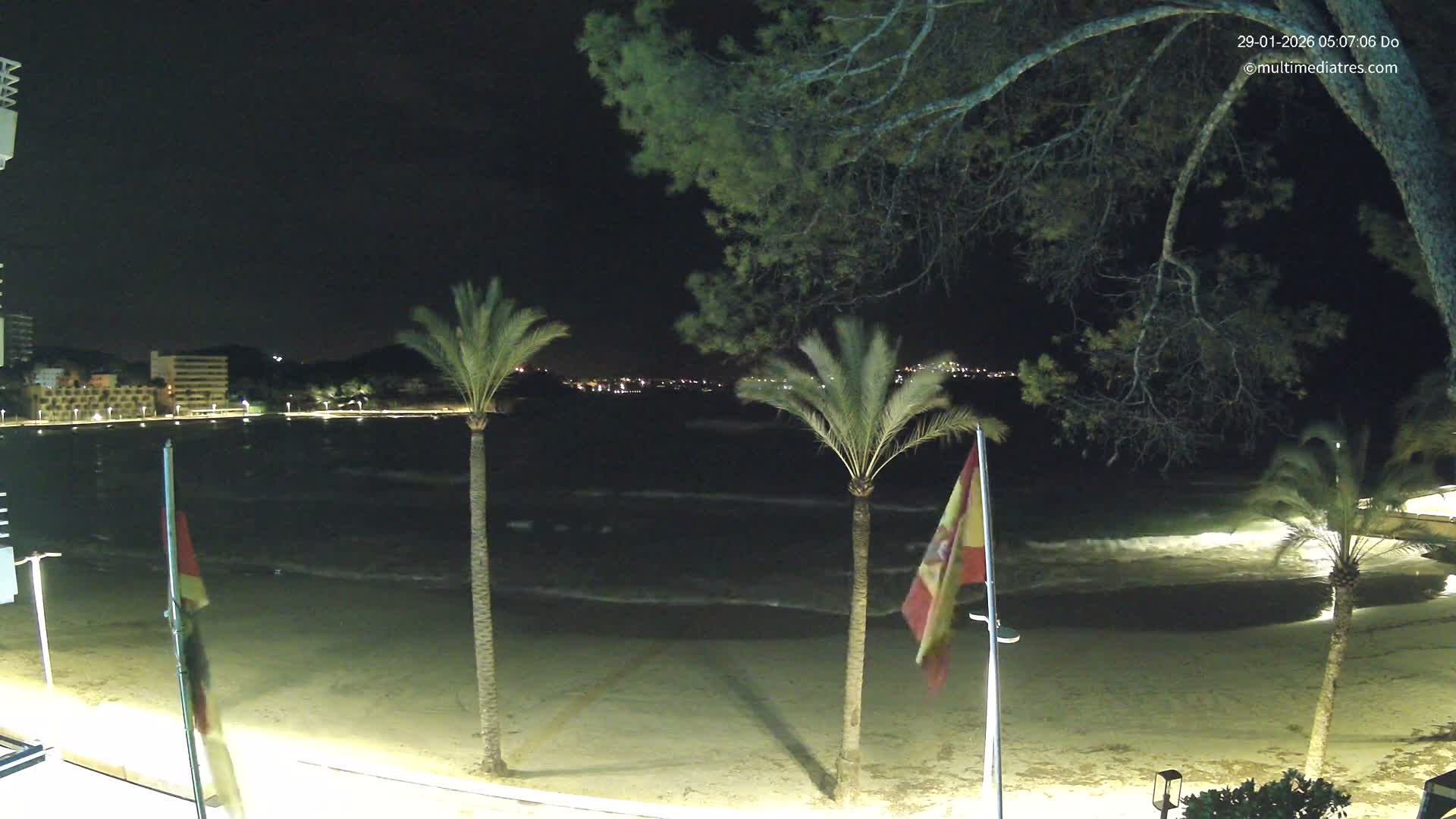 Mallorca, Perguera Palmira Beach Live Cam - Balearic Islands, Spain