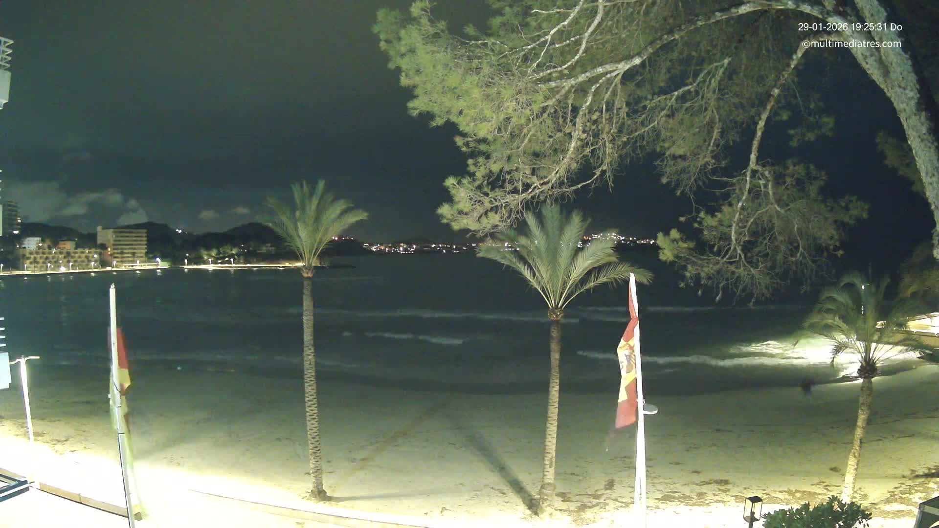 Mallorca, Perguera Palmira Beach Live Cam - Balearic Islands, Spain