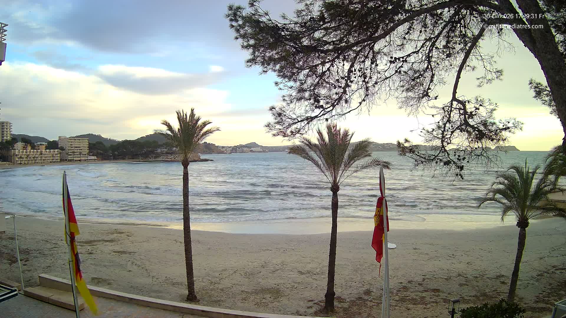Mallorca, Perguera Palmira Beach Live Cam - Balearic Islands, Spain