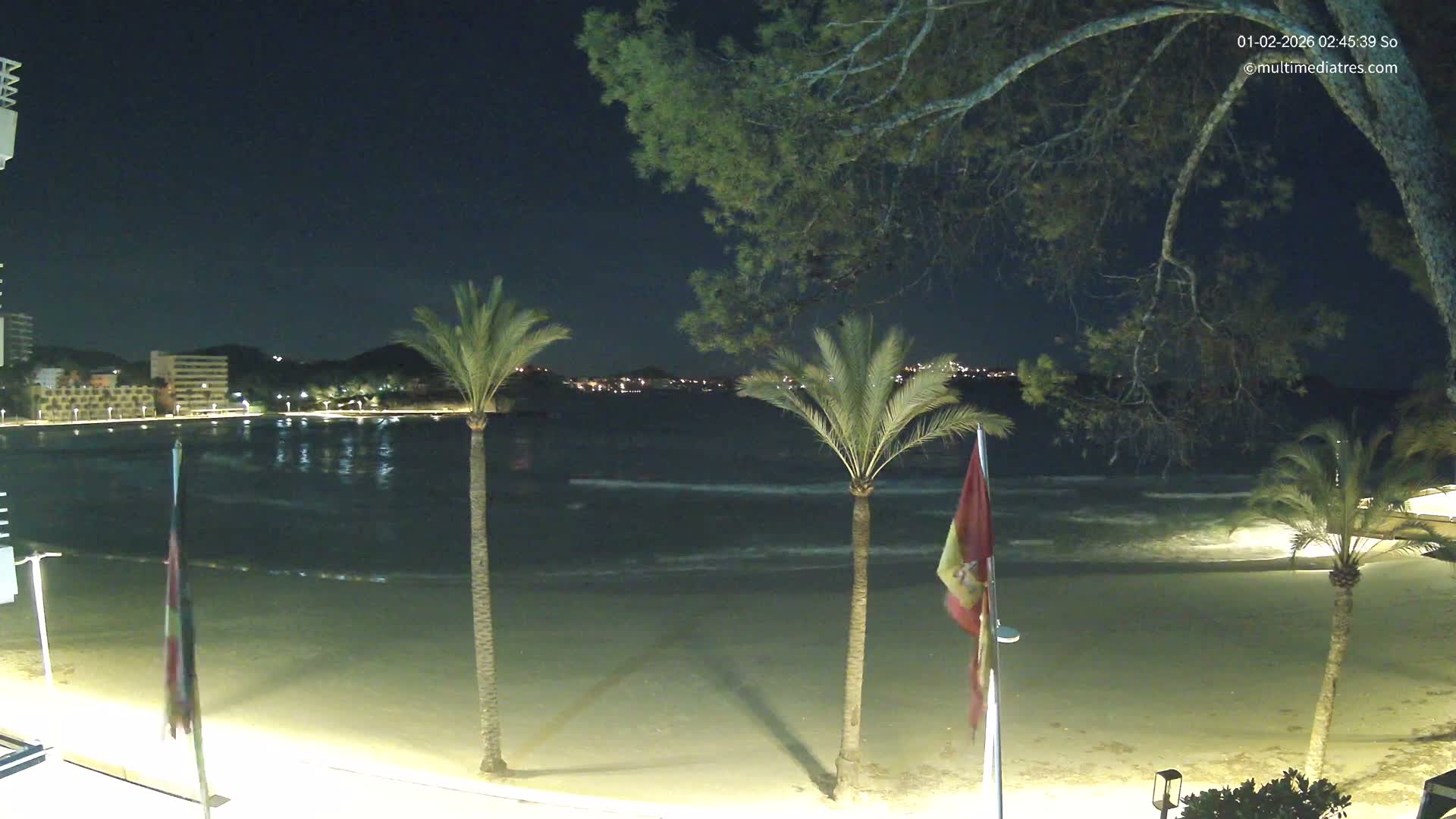 Mallorca, Perguera Palmira Beach Live Cam - Balearic Islands, Spain