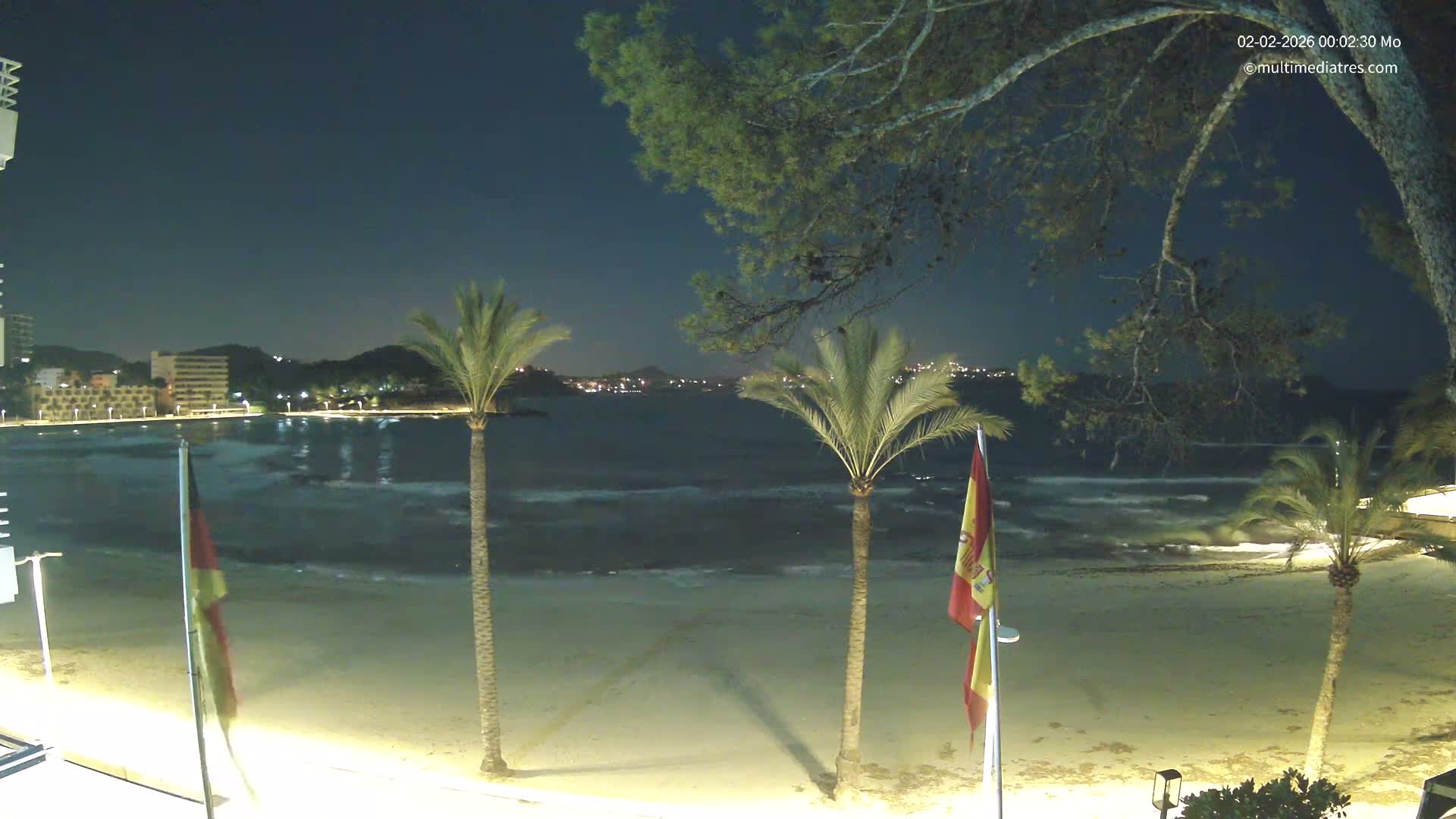 Mallorca, Perguera Palmira Beach Live Cam - Balearic Islands, Spain