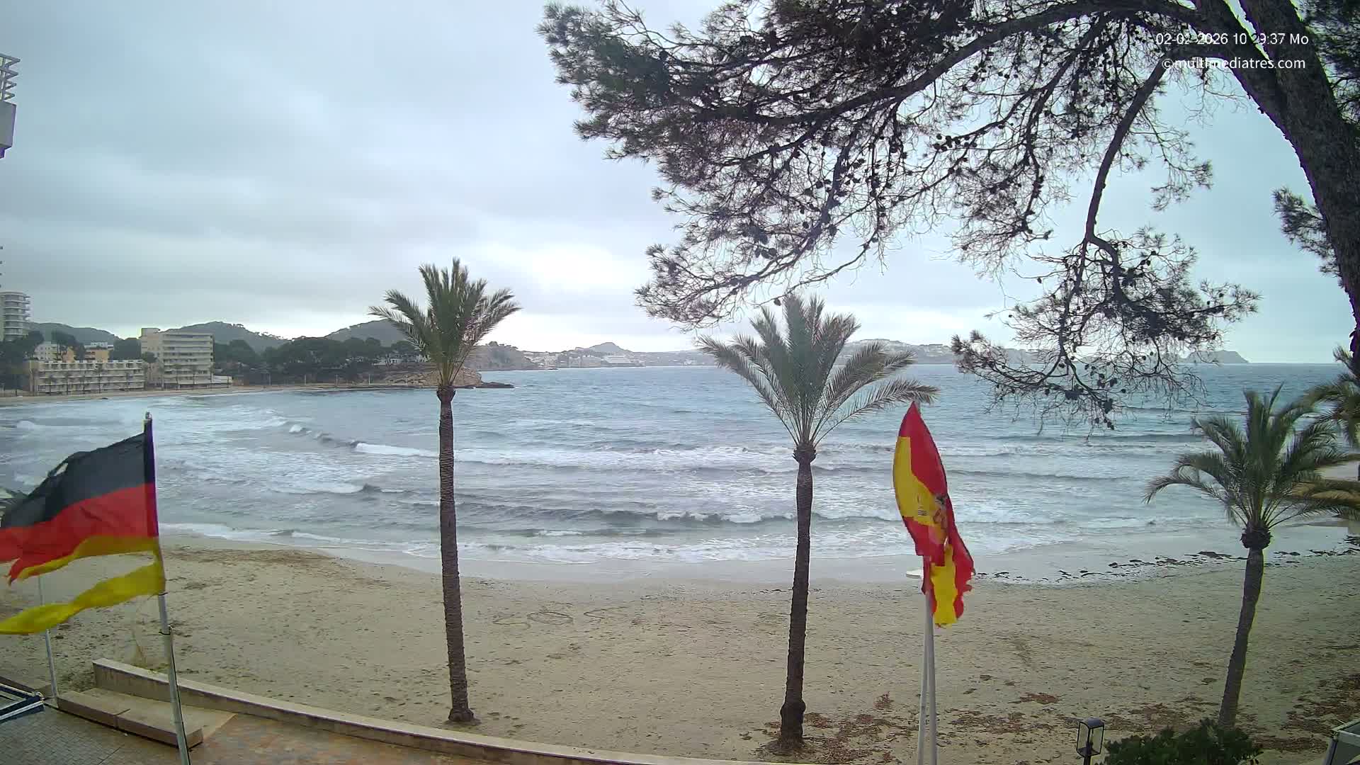 Mallorca, Perguera Palmira Beach Live Cam - Balearic Islands, Spain