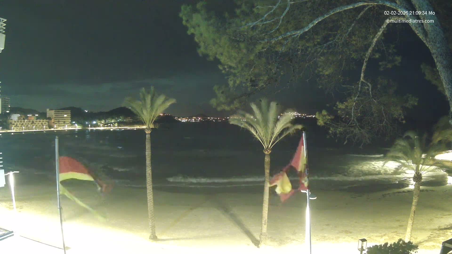 Mallorca, Perguera Palmira Beach Live Cam - Balearic Islands, Spain