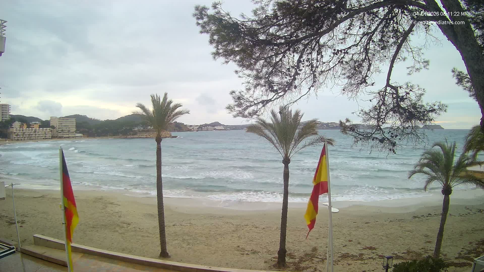 Mallorca, Perguera Palmira Beach Live Cam - Balearic Islands, Spain