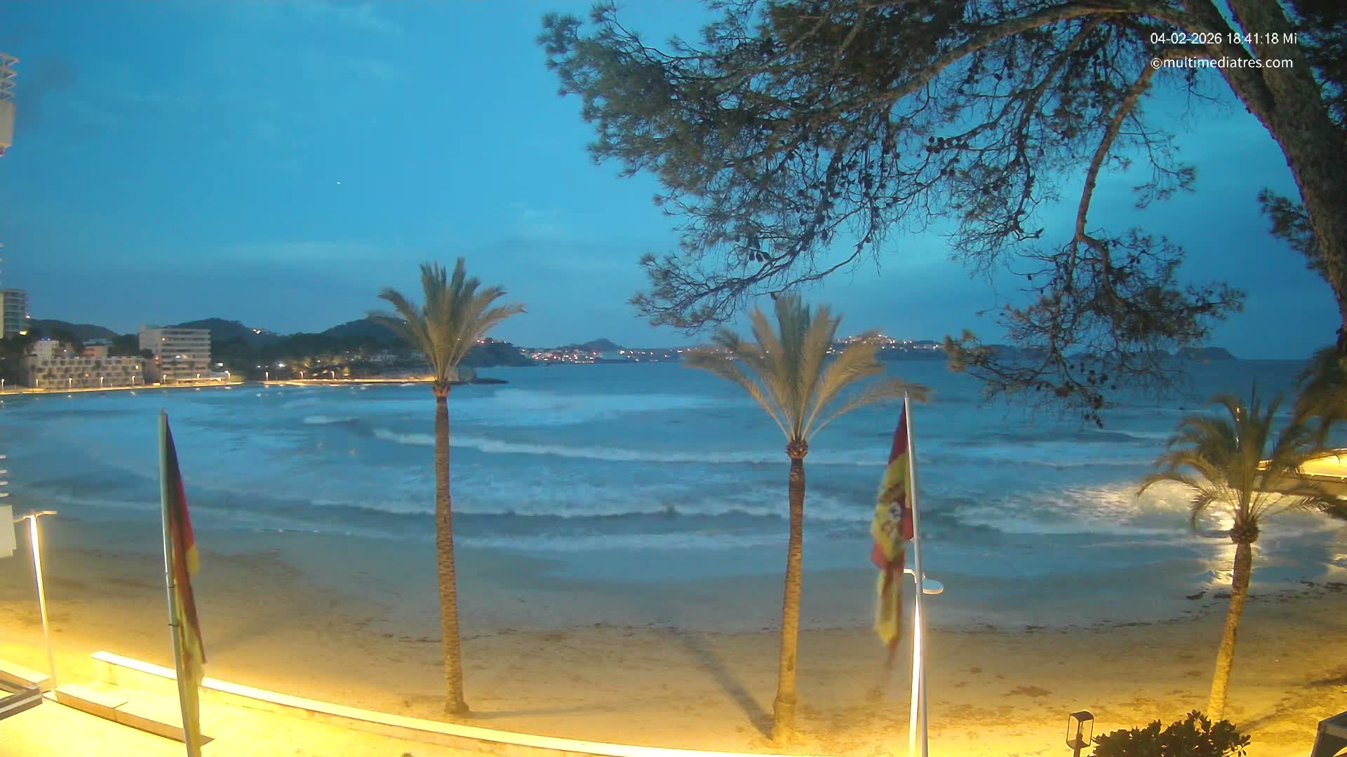 Mallorca, Perguera Palmira Beach Live Cam - Balearic Islands, Spain