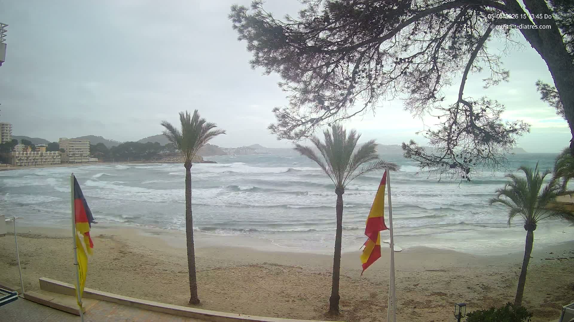 Mallorca, Perguera Palmira Beach Live Cam - Balearic Islands, Spain