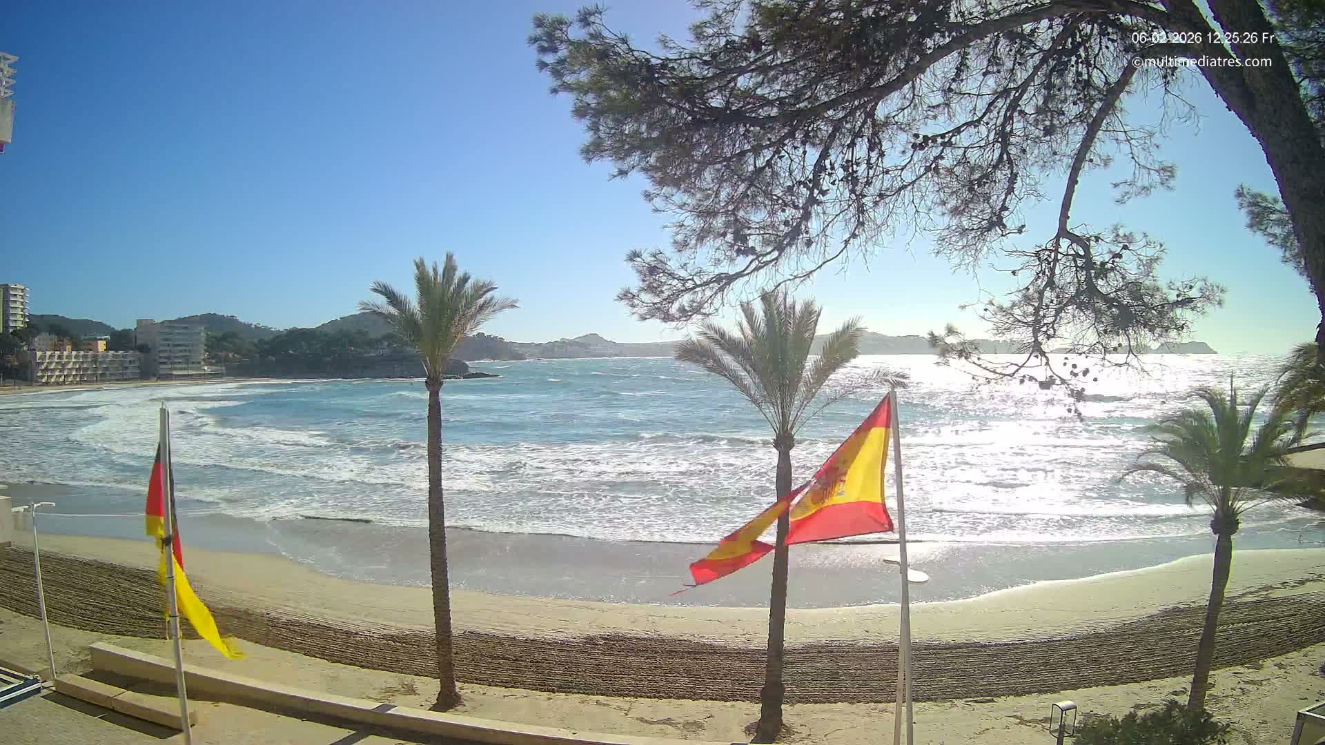 Mallorca, Perguera Palmira Beach Live Cam - Balearic Islands, Spain