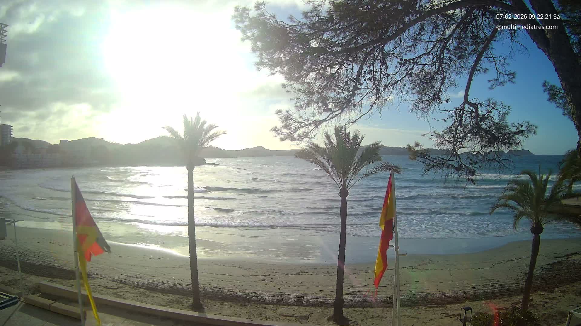 Mallorca, Perguera Palmira Beach Live Cam - Balearic Islands, Spain