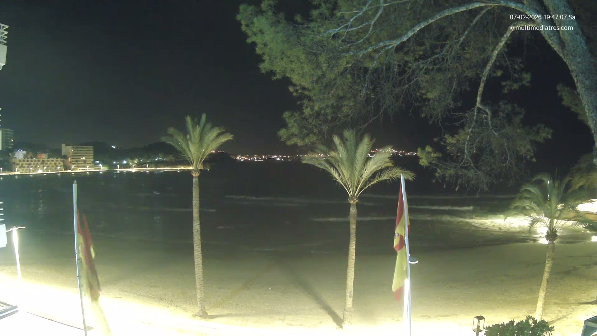 Mallorca, Perguera Palmira Beach Live Cam - Balearic Islands, Spain