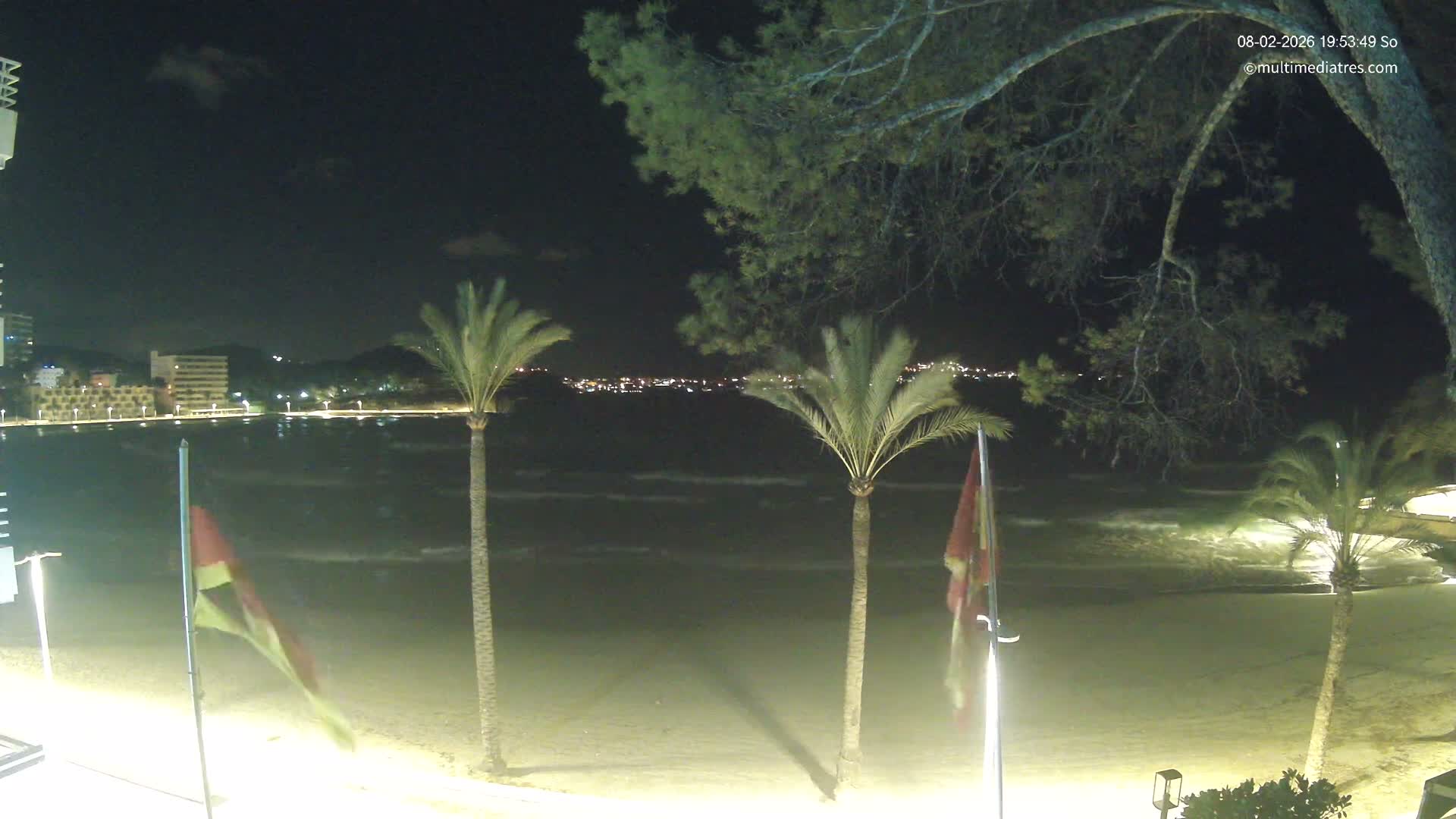 Mallorca, Perguera Palmira Beach Live Cam - Balearic Islands, Spain