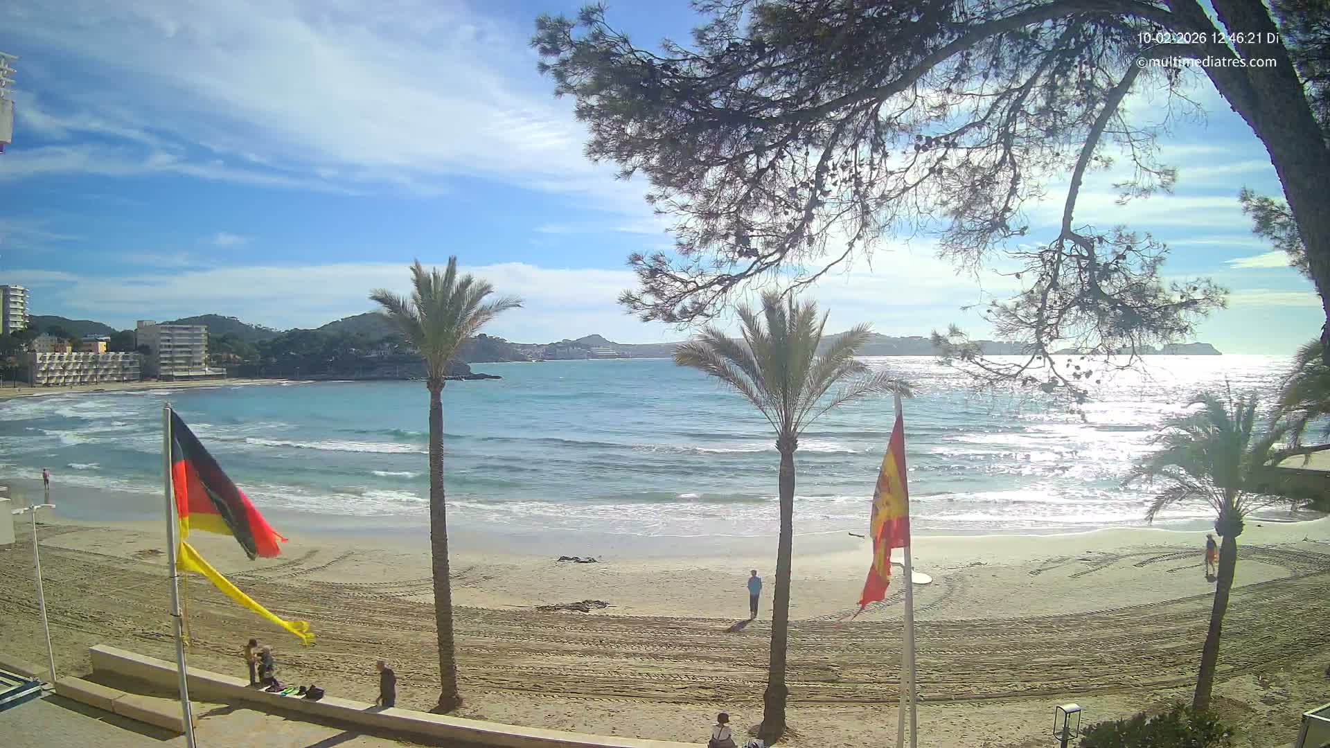 Mallorca, Perguera Palmira Beach Live Cam - Balearic Islands, Spain