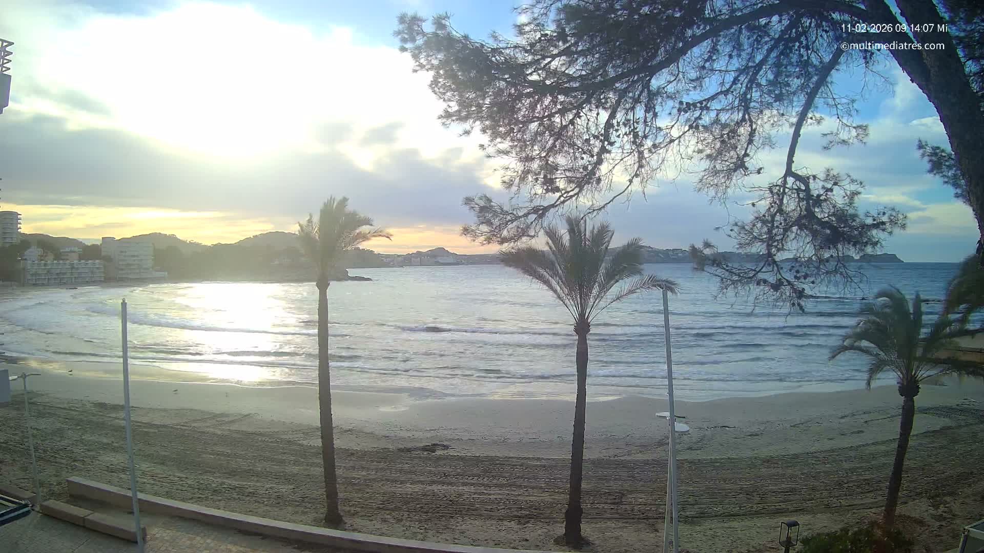 Mallorca, Perguera Palmira Beach Live Cam - Balearic Islands, Spain