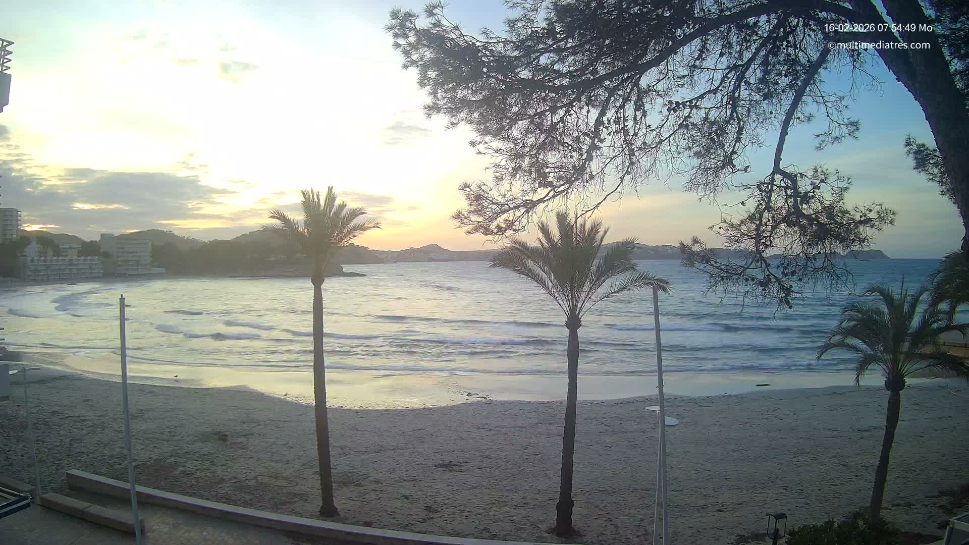 Mallorca, Perguera Palmira Beach Live Cam - Balearic Islands, Spain