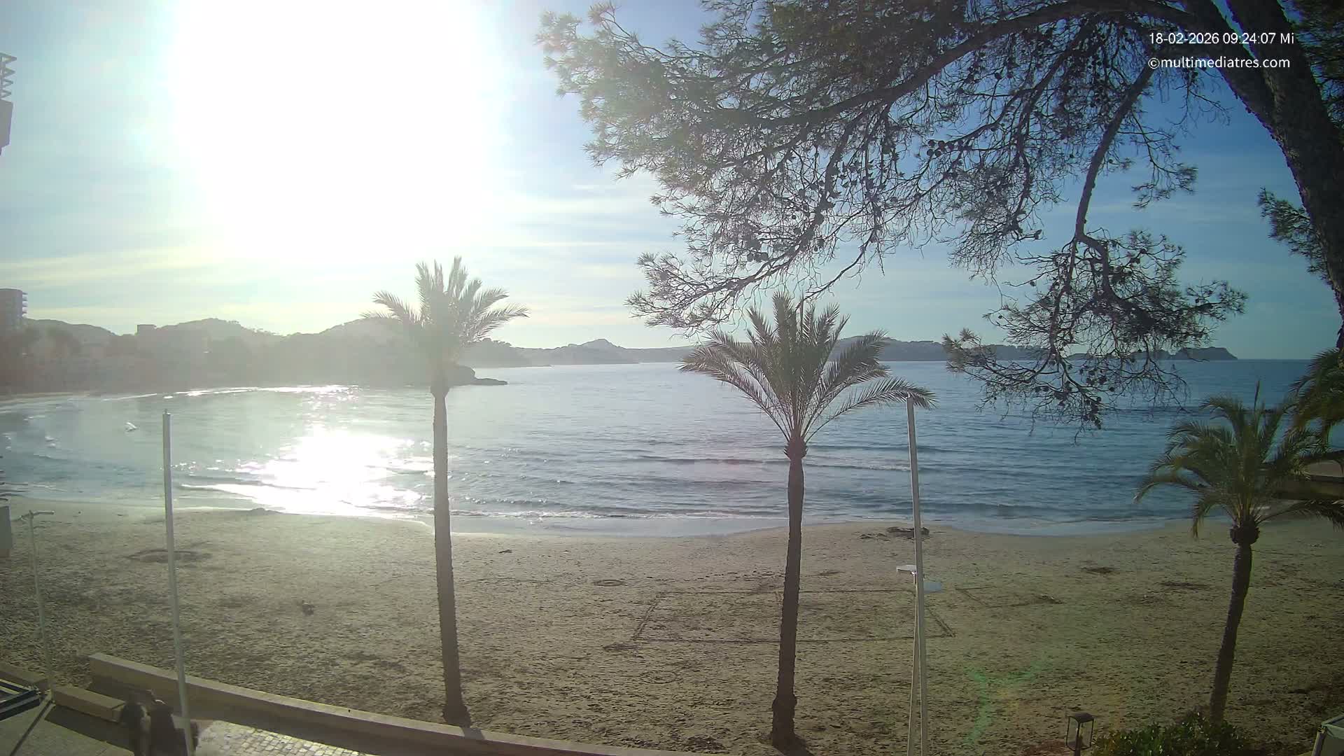 Mallorca, Perguera Palmira Beach Live Cam - Balearic Islands, Spain