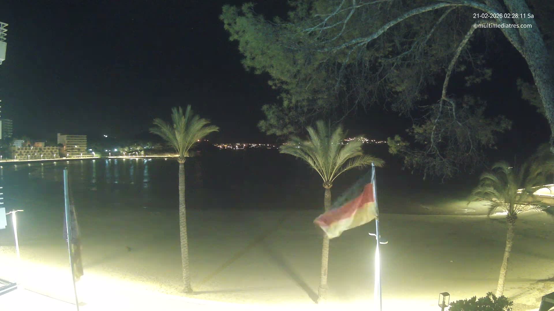Mallorca, Perguera Palmira Beach Live Cam - Balearic Islands, Spain