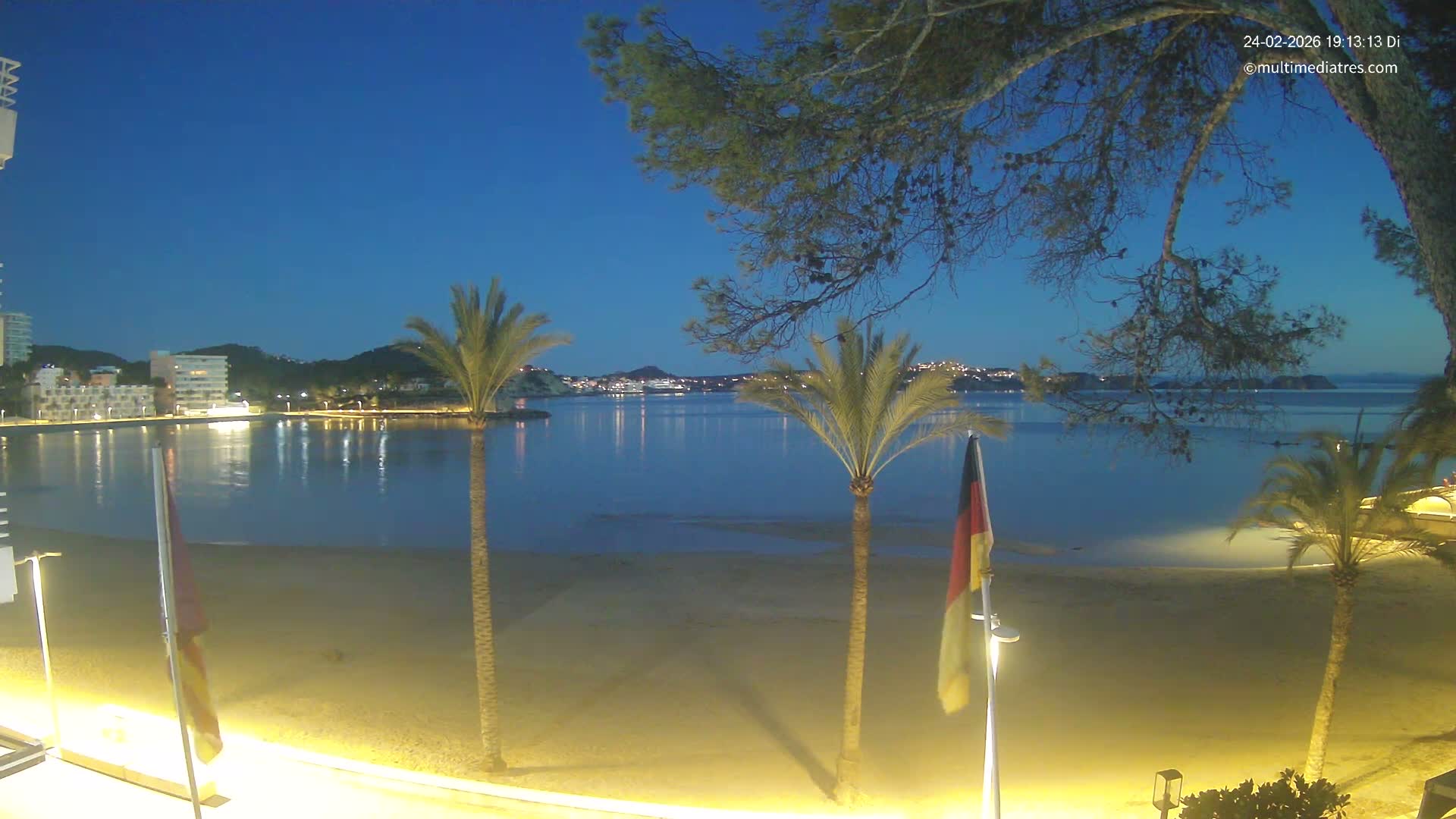 Mallorca, Perguera Palmira Beach Live Cam - Balearic Islands, Spain