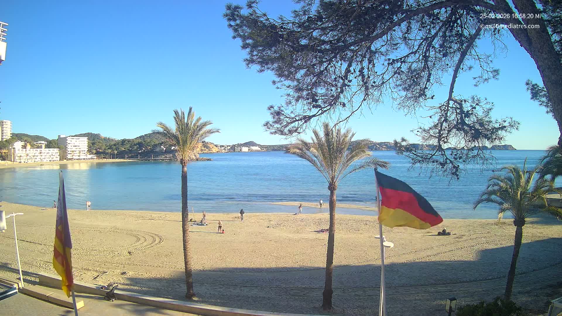 Mallorca, Perguera Palmira Beach Live Cam - Balearic Islands, Spain