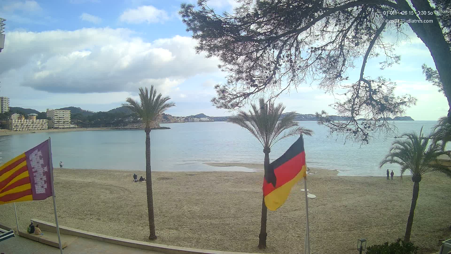 Mallorca, Perguera Palmira Beach Live Cam - Balearic Islands, Spain
