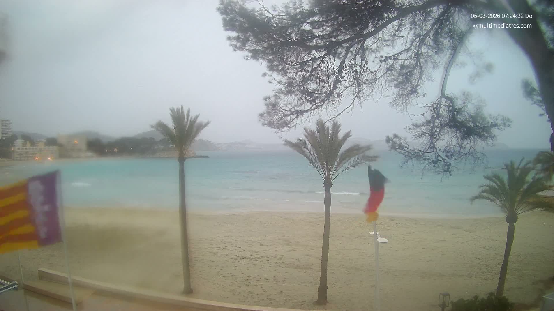 Mallorca, Perguera Palmira Beach Live Cam - Balearic Islands, Spain
