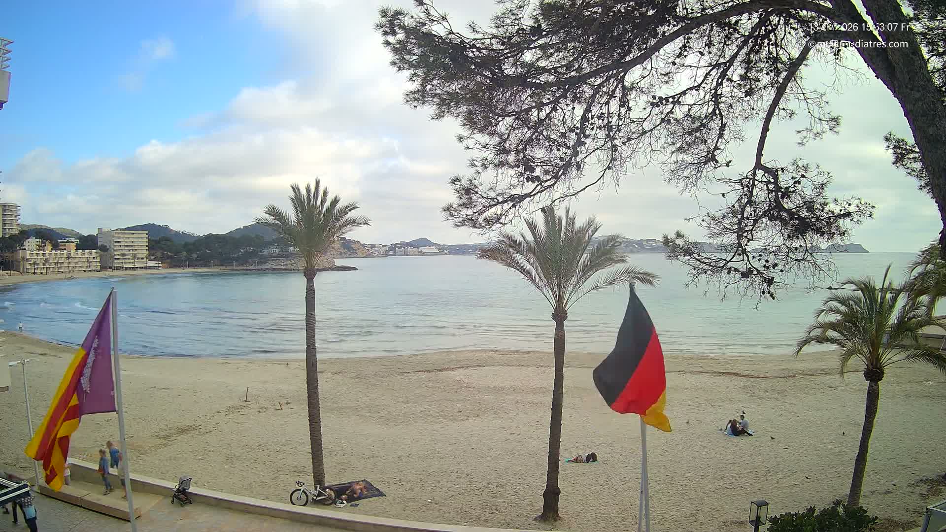 Mallorca, Perguera Palmira Beach Live Cam - Balearic Islands, Spain