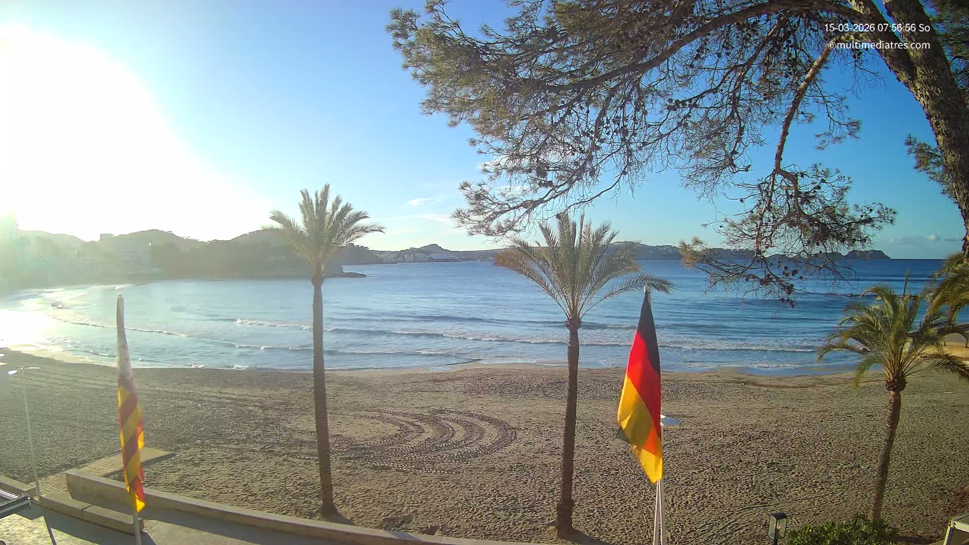 Mallorca, Perguera Palmira Beach Live Cam - Balearic Islands, Spain