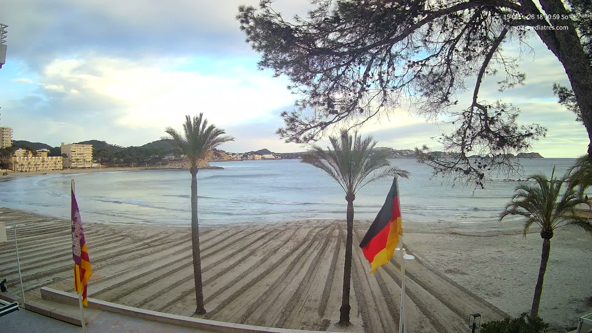 Mallorca, Perguera Palmira Beach Live Cam - Balearic Islands, Spain
