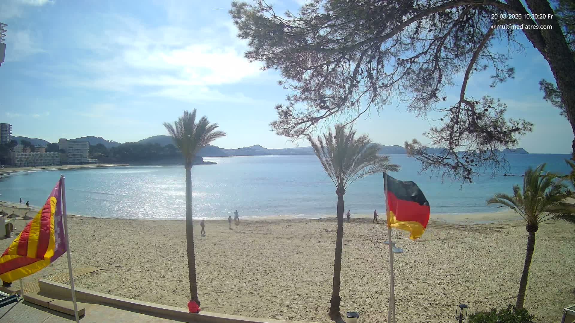 Mallorca, Perguera Palmira Beach Live Cam - Balearic Islands, Spain