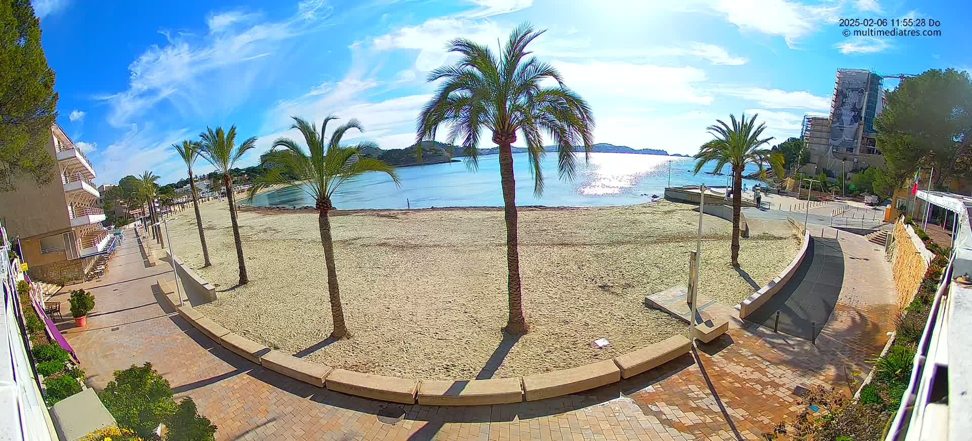 Mallorca, Peguera Palmira Beach by Rendezvous Garden Live Cam - Balearic Islands, Spain