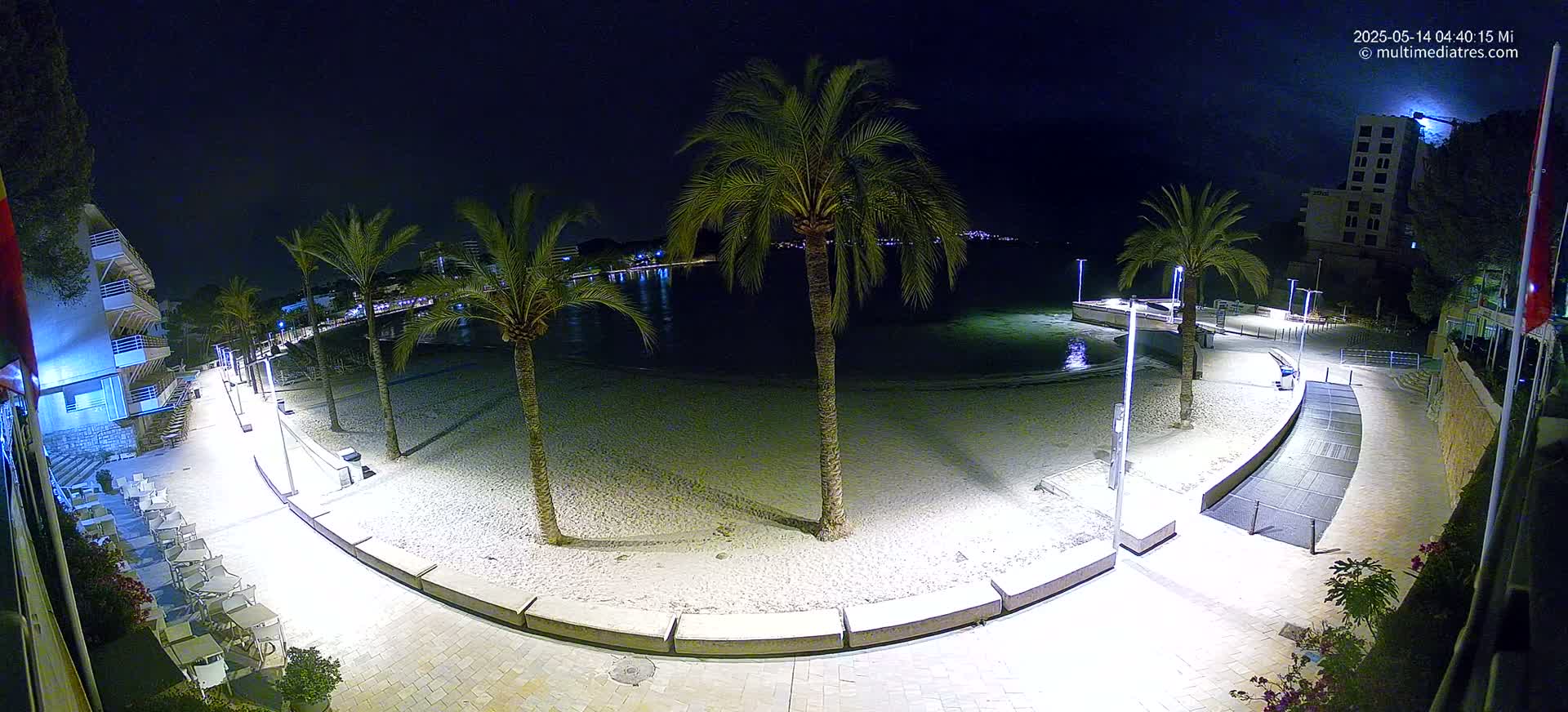 Mallorca, Peguera Palmira Beach by Rendezvous Garden Live Cam - Balearic Islands, Spain