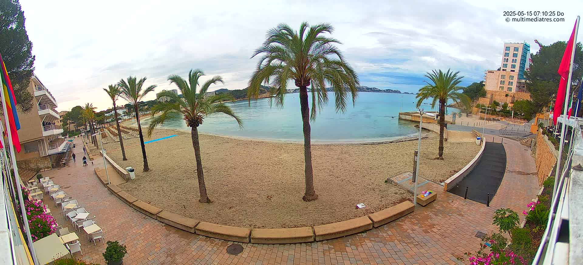 Mallorca, Peguera Palmira Beach by Rendezvous Garden Live Cam - Balearic Islands, Spain