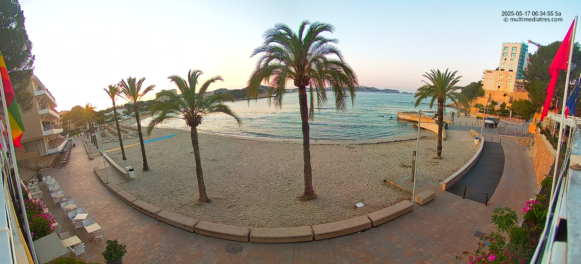 Mallorca, Peguera Palmira Beach by Rendezvous Garden Live Cam - Balearic Islands, Spain